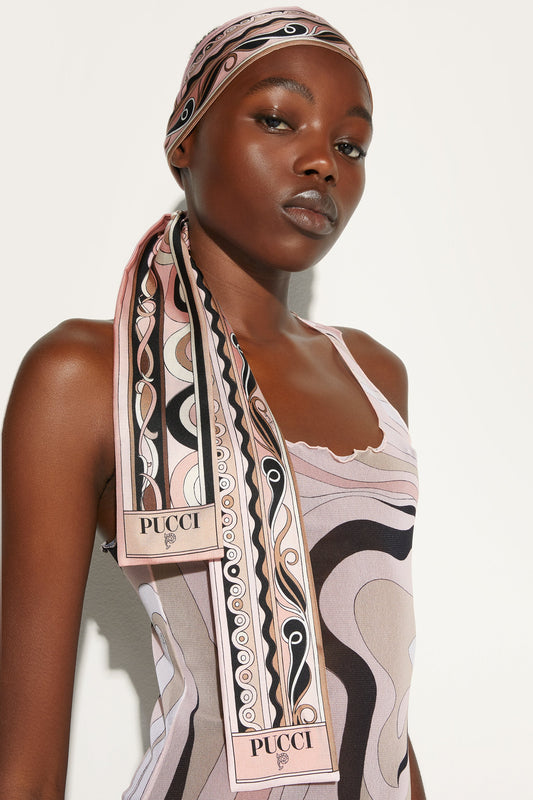 Bordi Mix Print Silk-Twill Scarf View 2 - Pucci