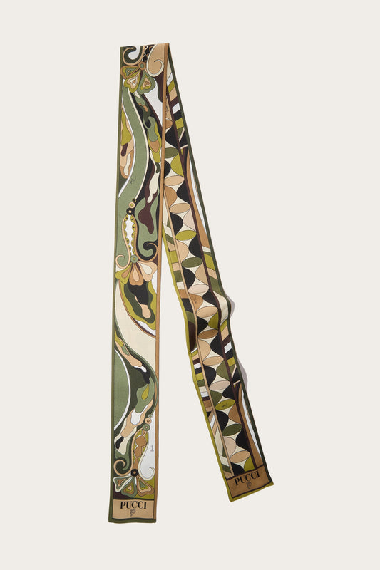 Foulard in Seta con Stampe Orchidee
