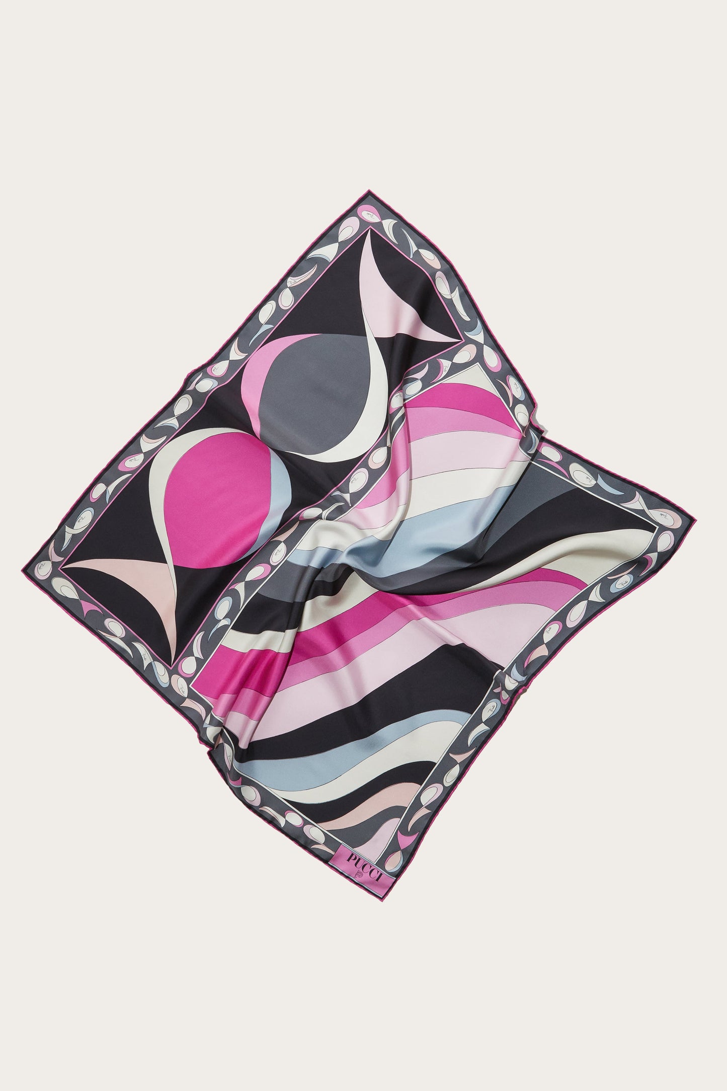 Pesci Print Silk-Twill Carré View 1 - Pucci