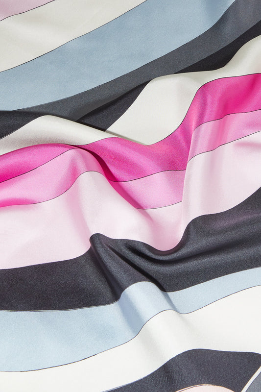 Pesci Print Silk-Twill Carré View 3 - Pucci
