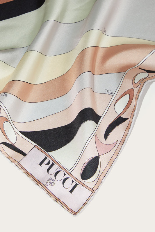 Foulard in Seta in  Stampa Pesci