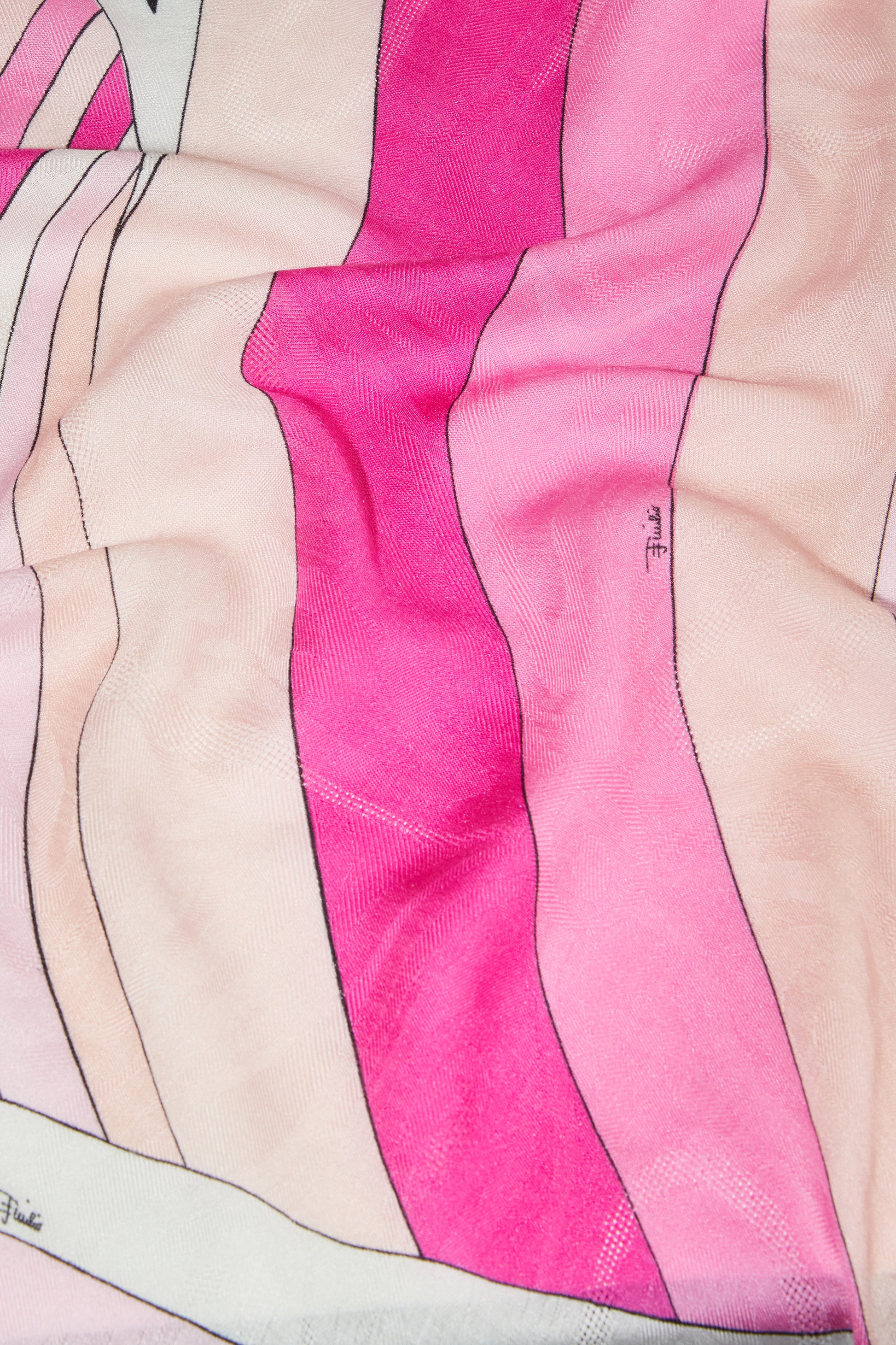 Iride Print Silk and Wool Pashmina View 3 - Pucci