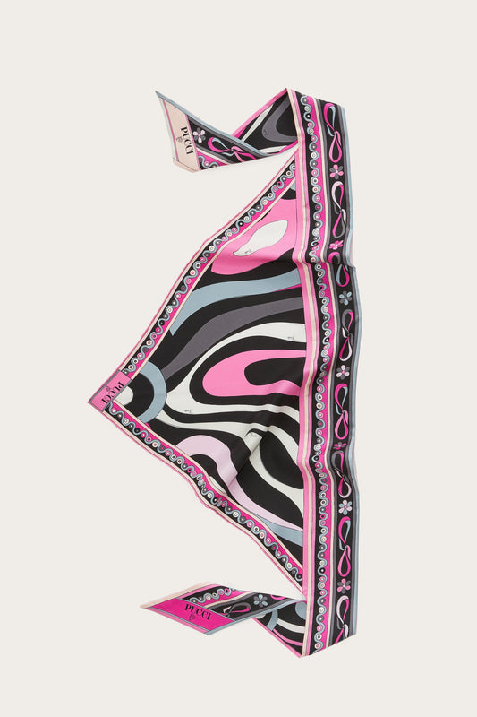 Marmo Print Silk-Twill Scarf View 1 - Pucci