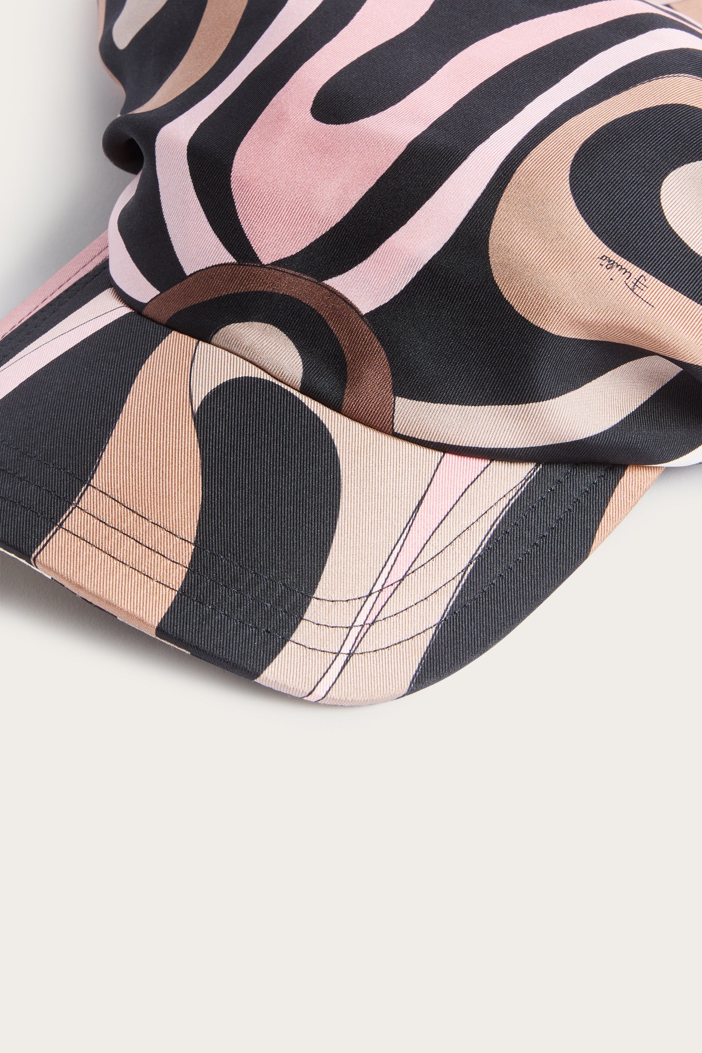 Marmo Print Silk-Twill Cap View 4 - Pucci