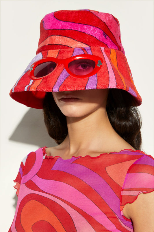 Cappello in Spugna con Occhiali Da Sole in Pvc