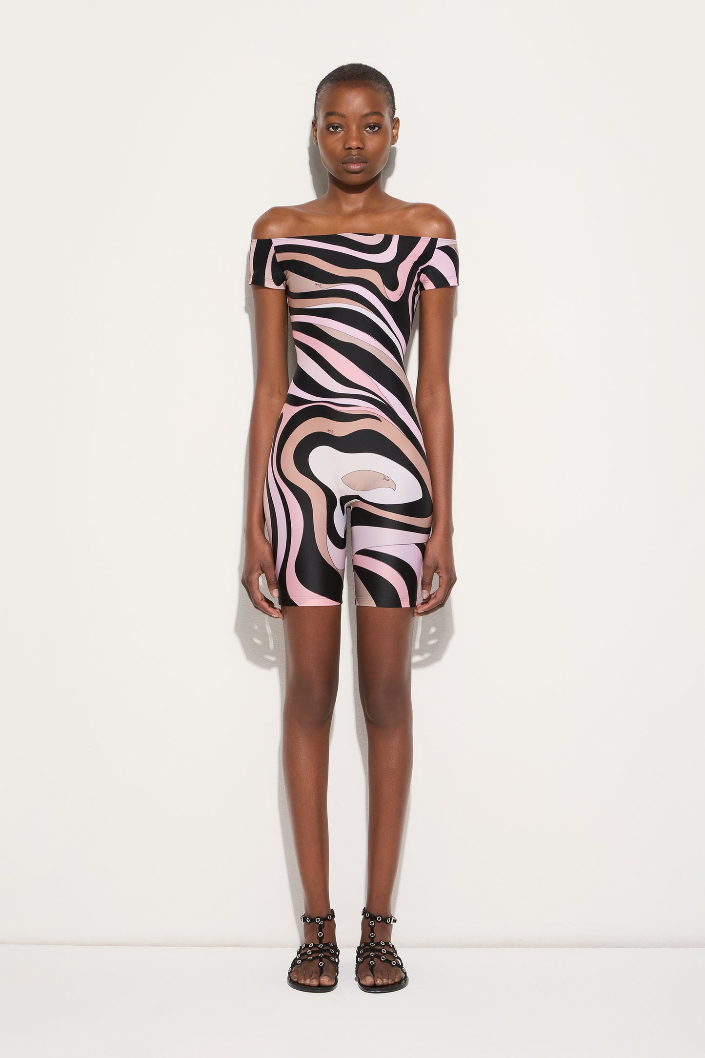 Marmo Print Jumpsuit View 2 - Pucci