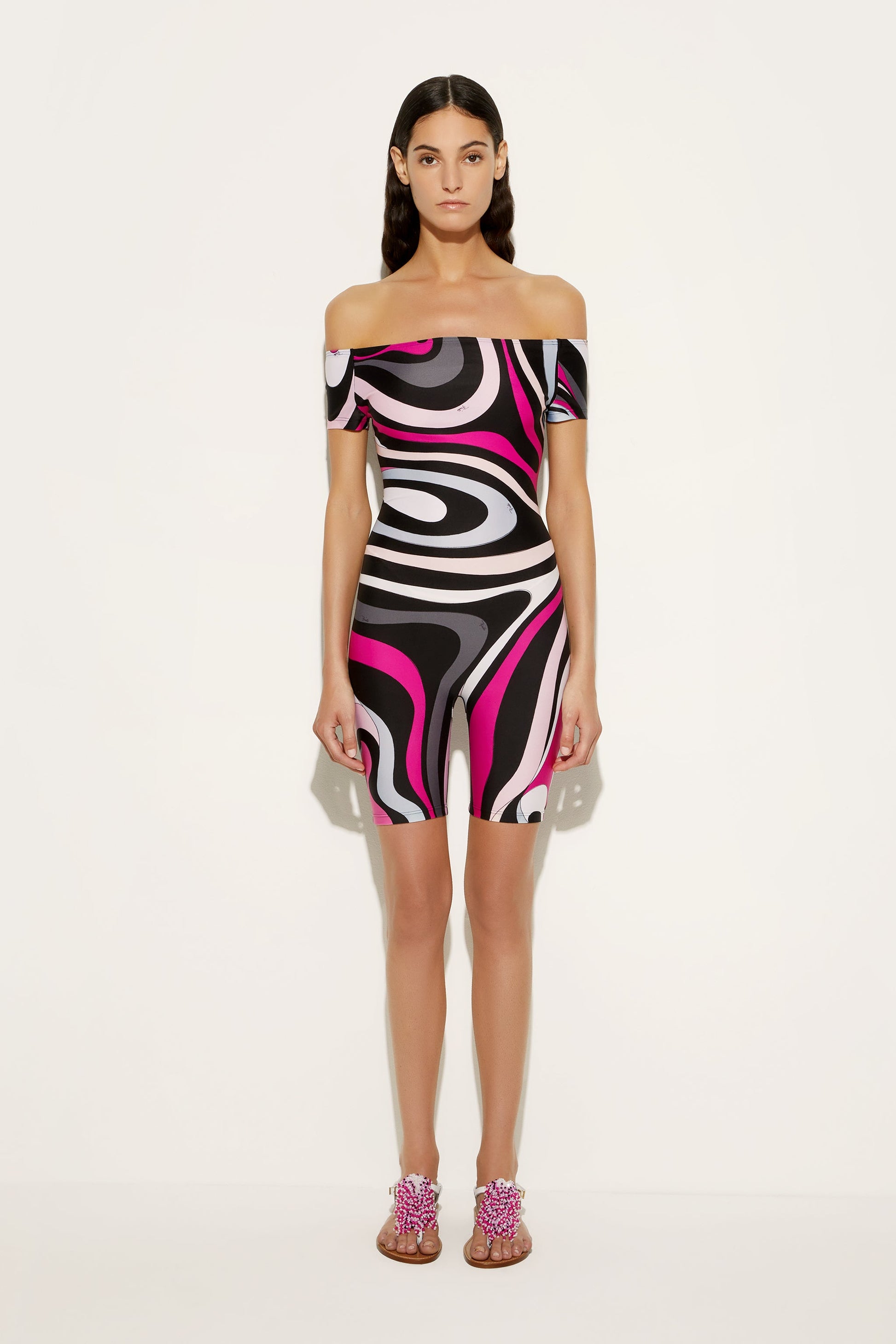 Marmo Print Jumpsuit View 2 - Pucci