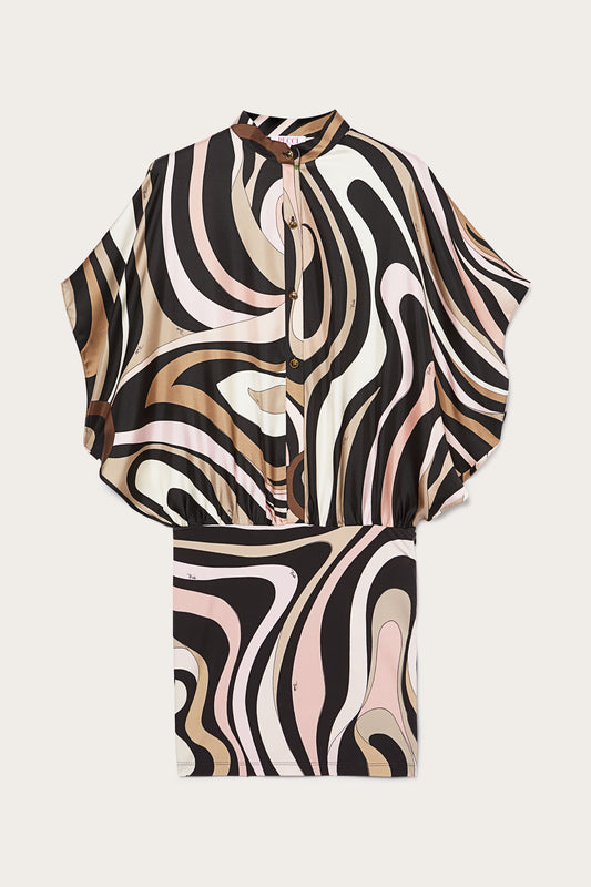 Marmo Silk Twill Mini Dress View 1 - Pucci