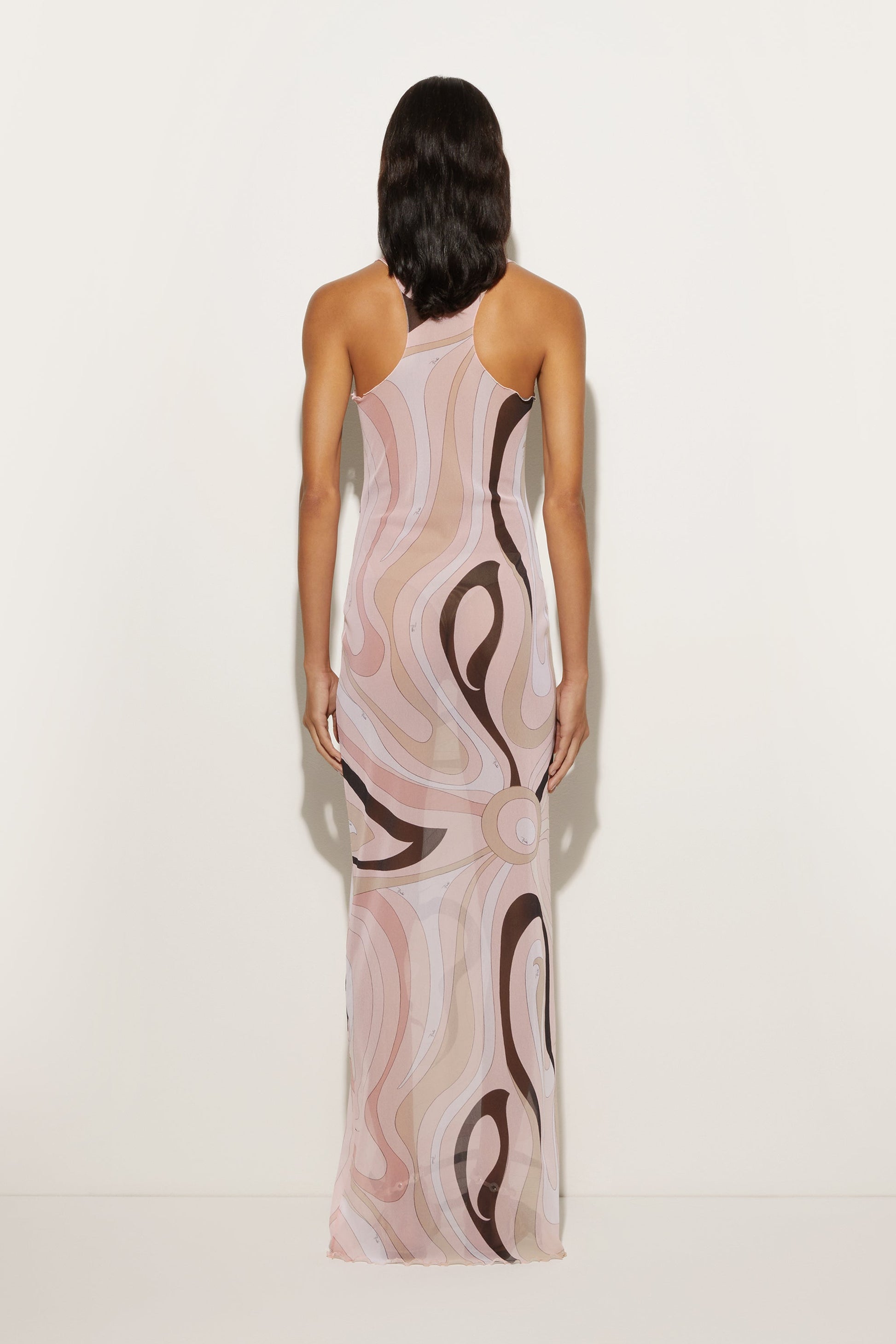 Marmo Print Tulle Dress View 4 - Pucci