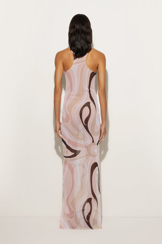 Marmo Print Tulle Dress View 4 - Pucci
