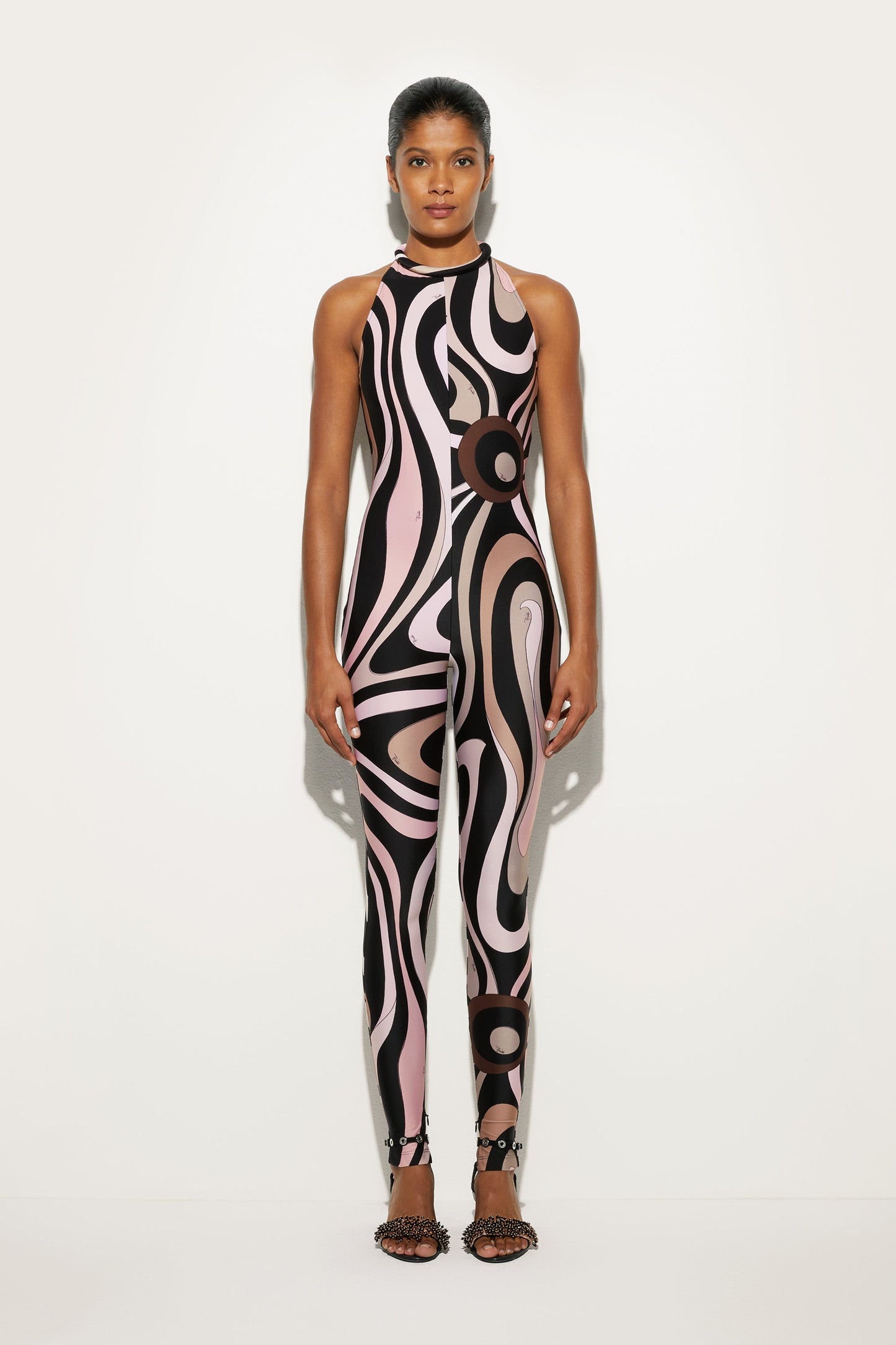 Marmo Print Jumpsuit View 2 - Pucci