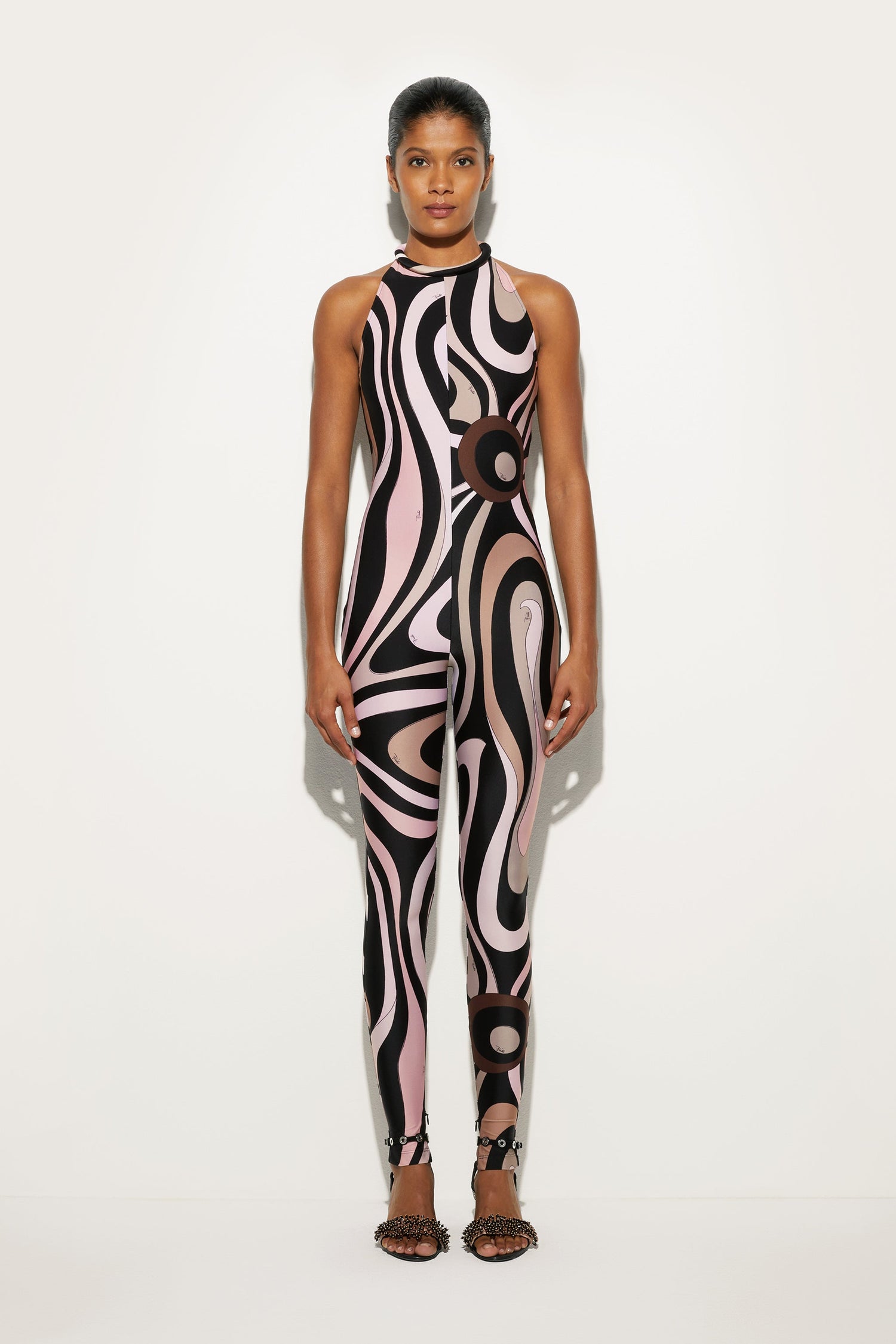 Marmo Print Jumpsuit View 2 - Pucci