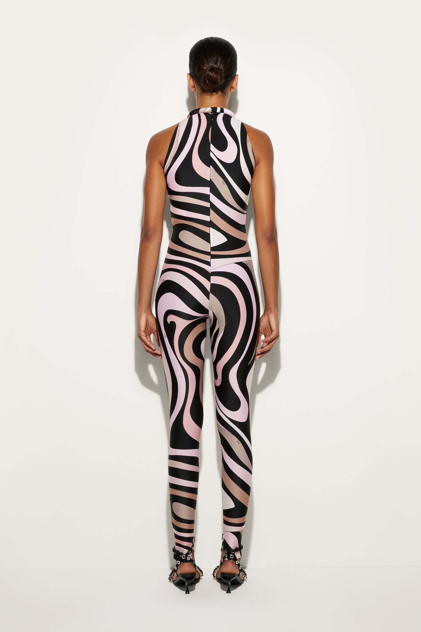 Marmo Print Jumpsuit View 4 - Pucci