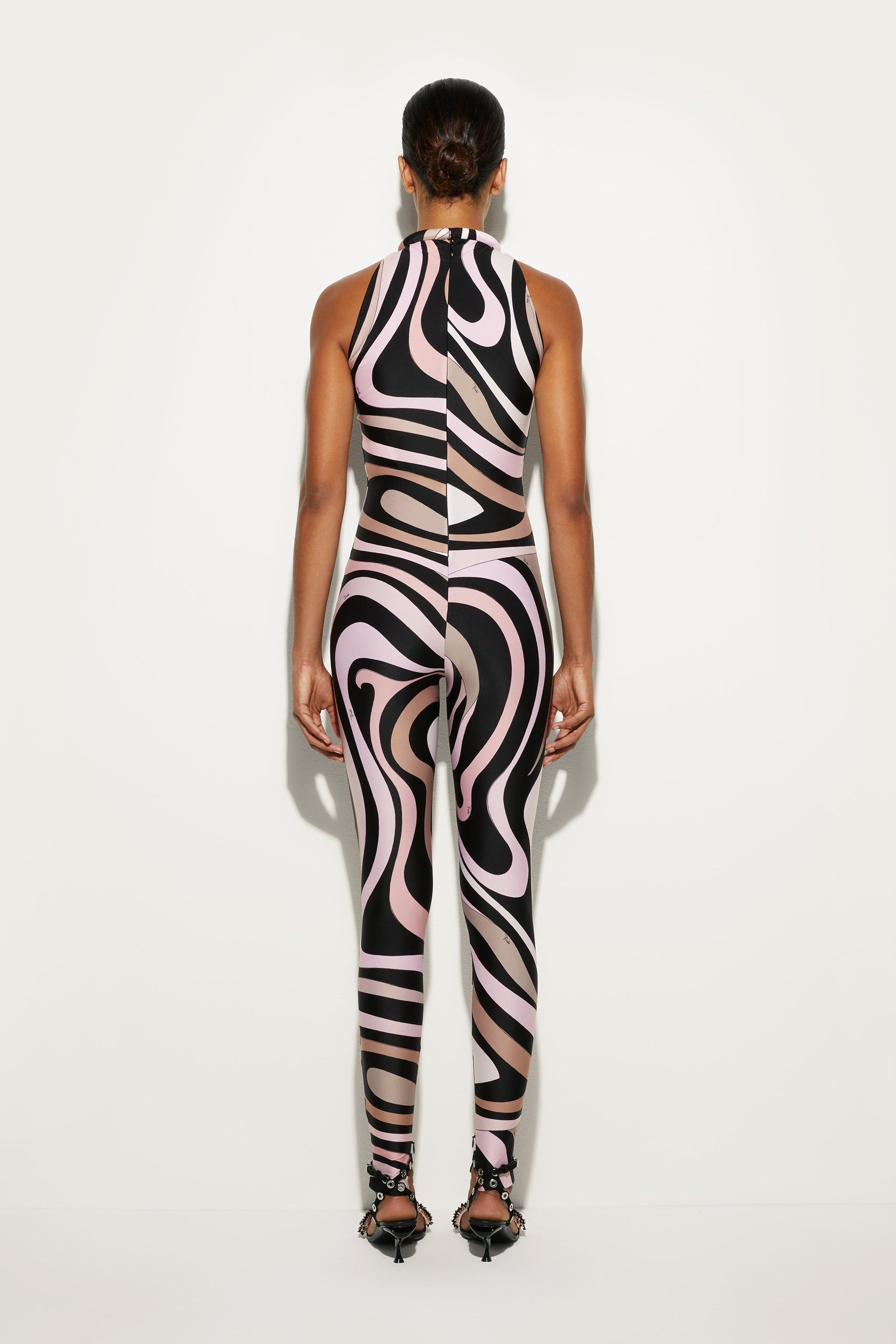 Marmo Print Jumpsuit View 4 - Pucci
