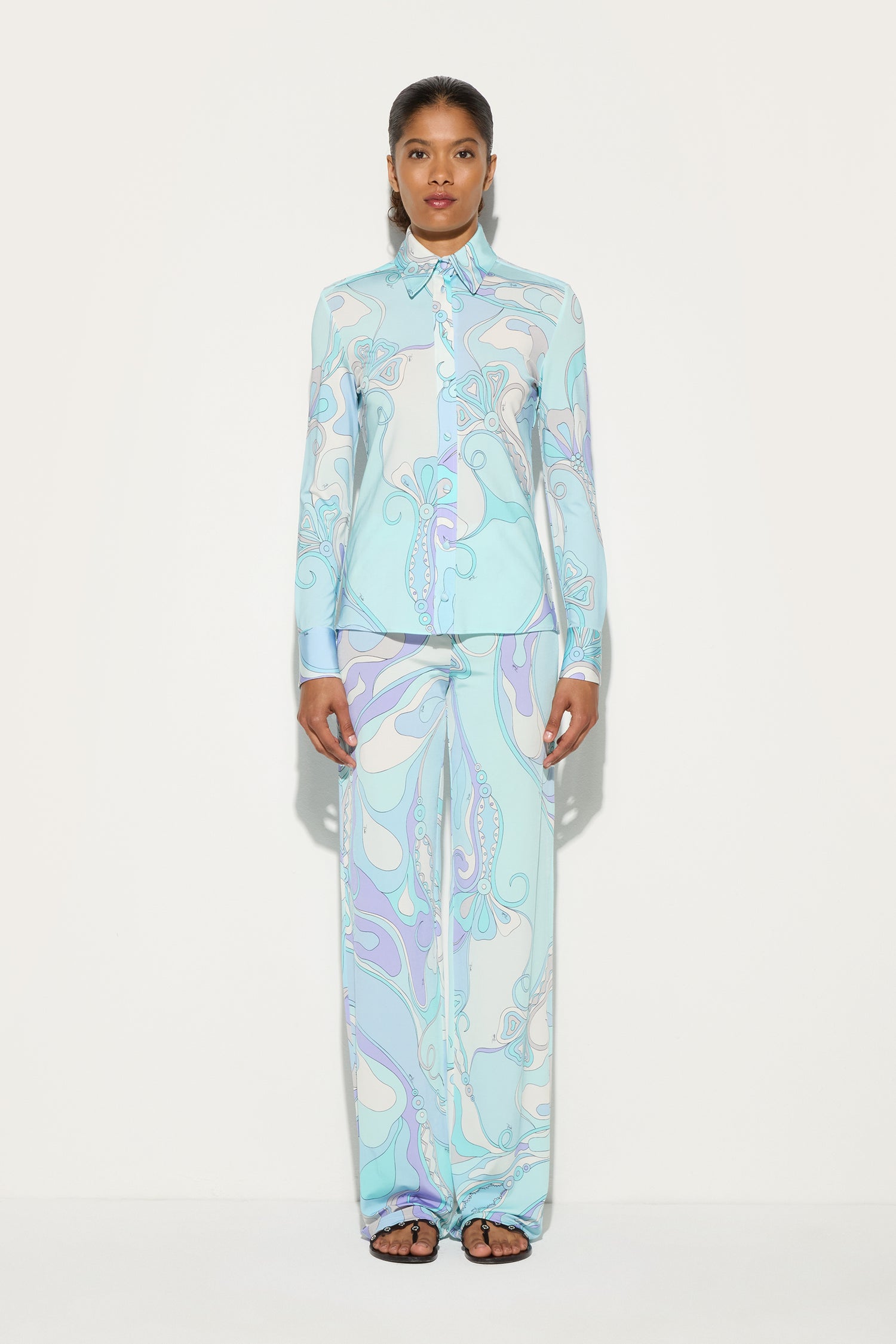 Camicia in Stampa Orchidee