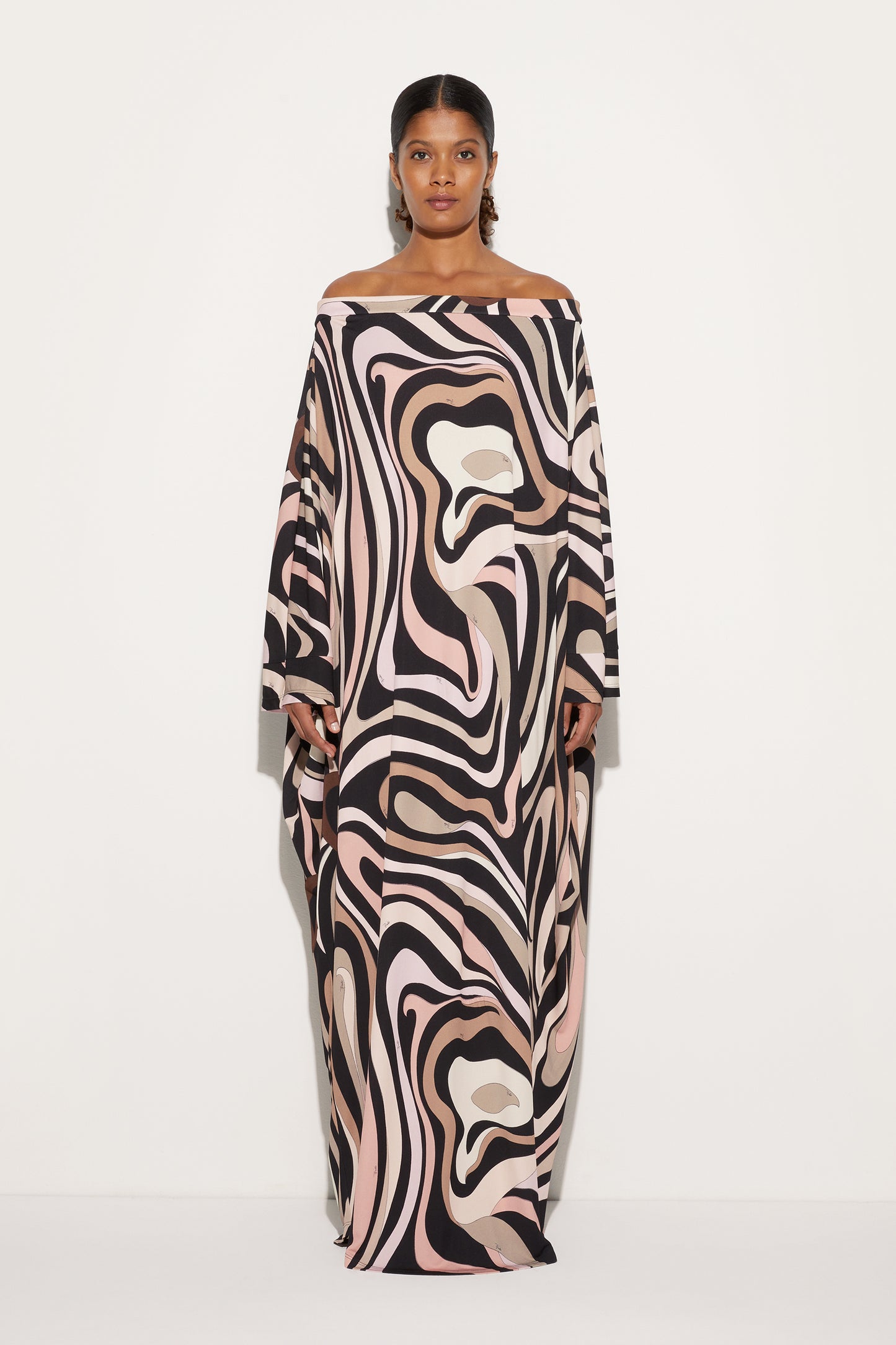 Marmo Boat Neck Kaftan View 2 - Pucci