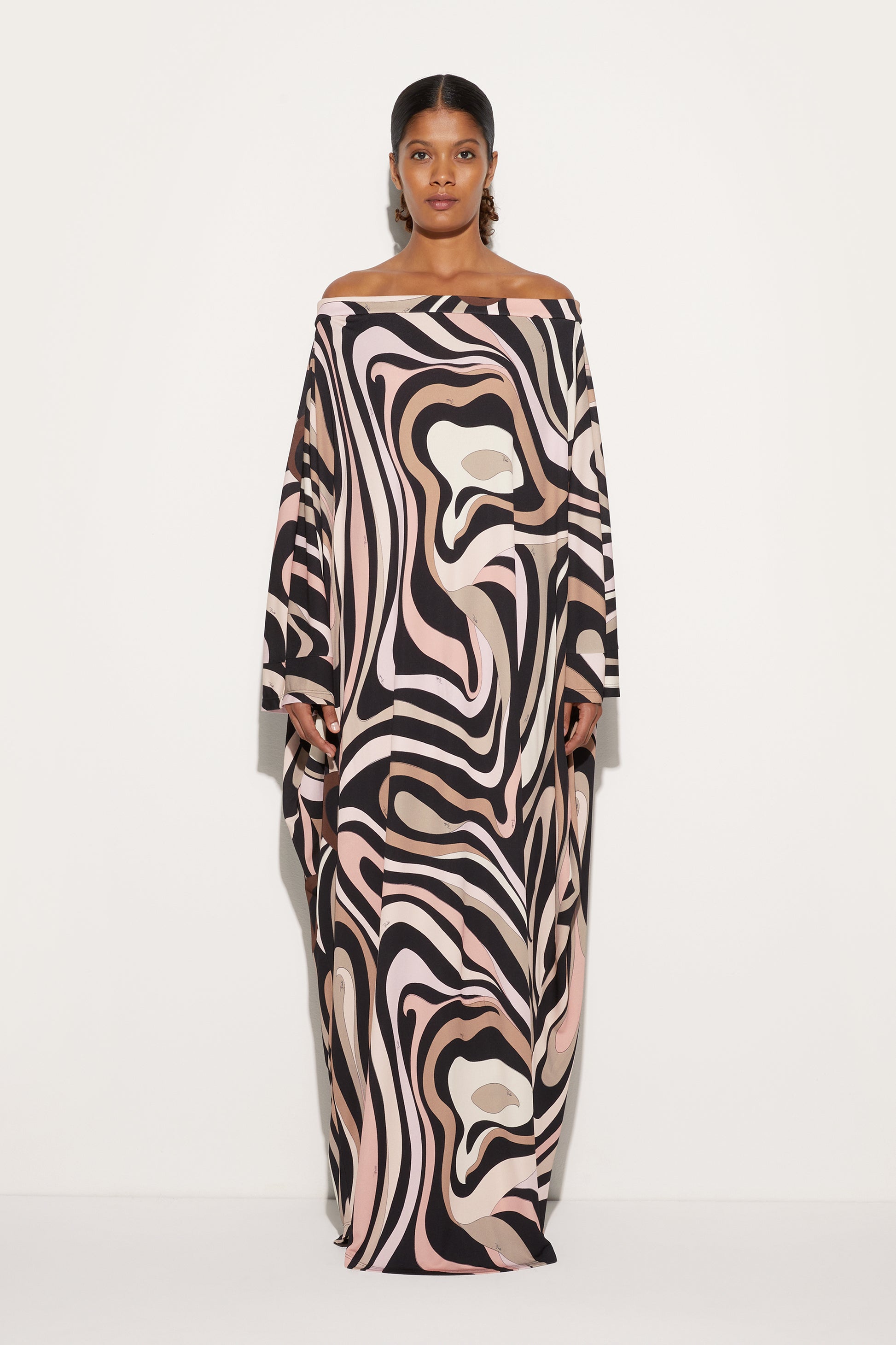 Marmo Boat Neck Kaftan View 2 - Pucci