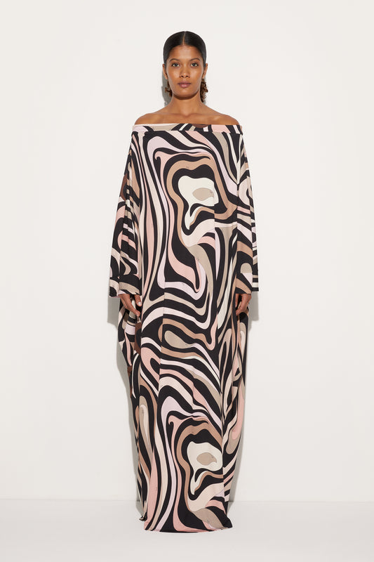 Marmo Boat Neck Kaftan View 2 - Pucci