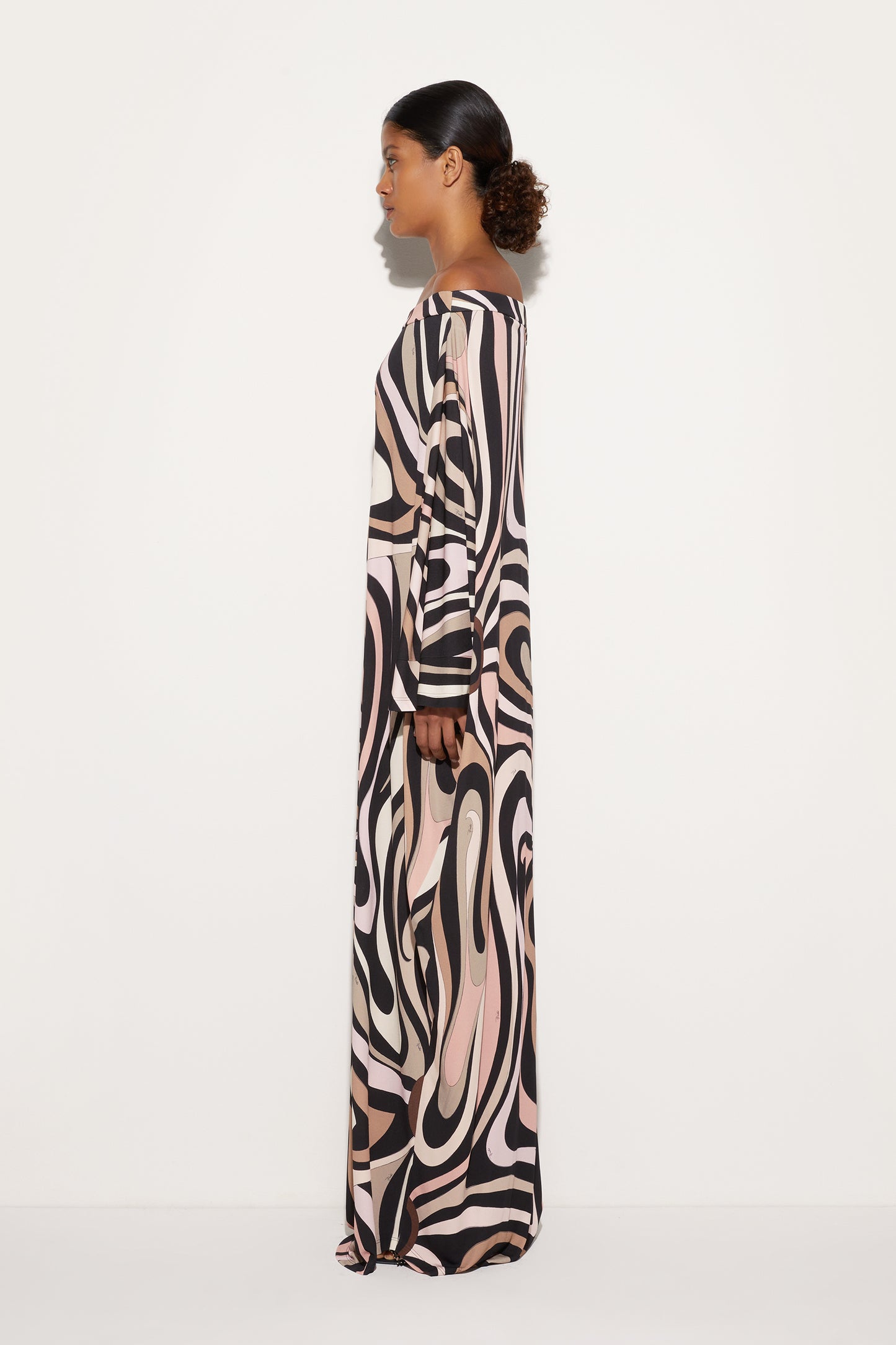 Marmo Boat Neck Kaftan View 3 - Pucci