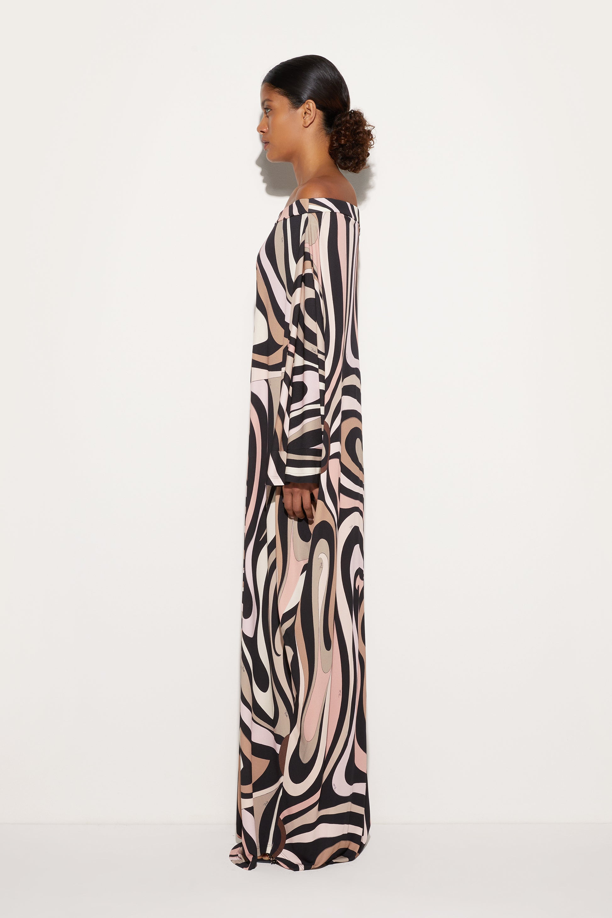 Marmo Boat Neck Kaftan View 3 - Pucci