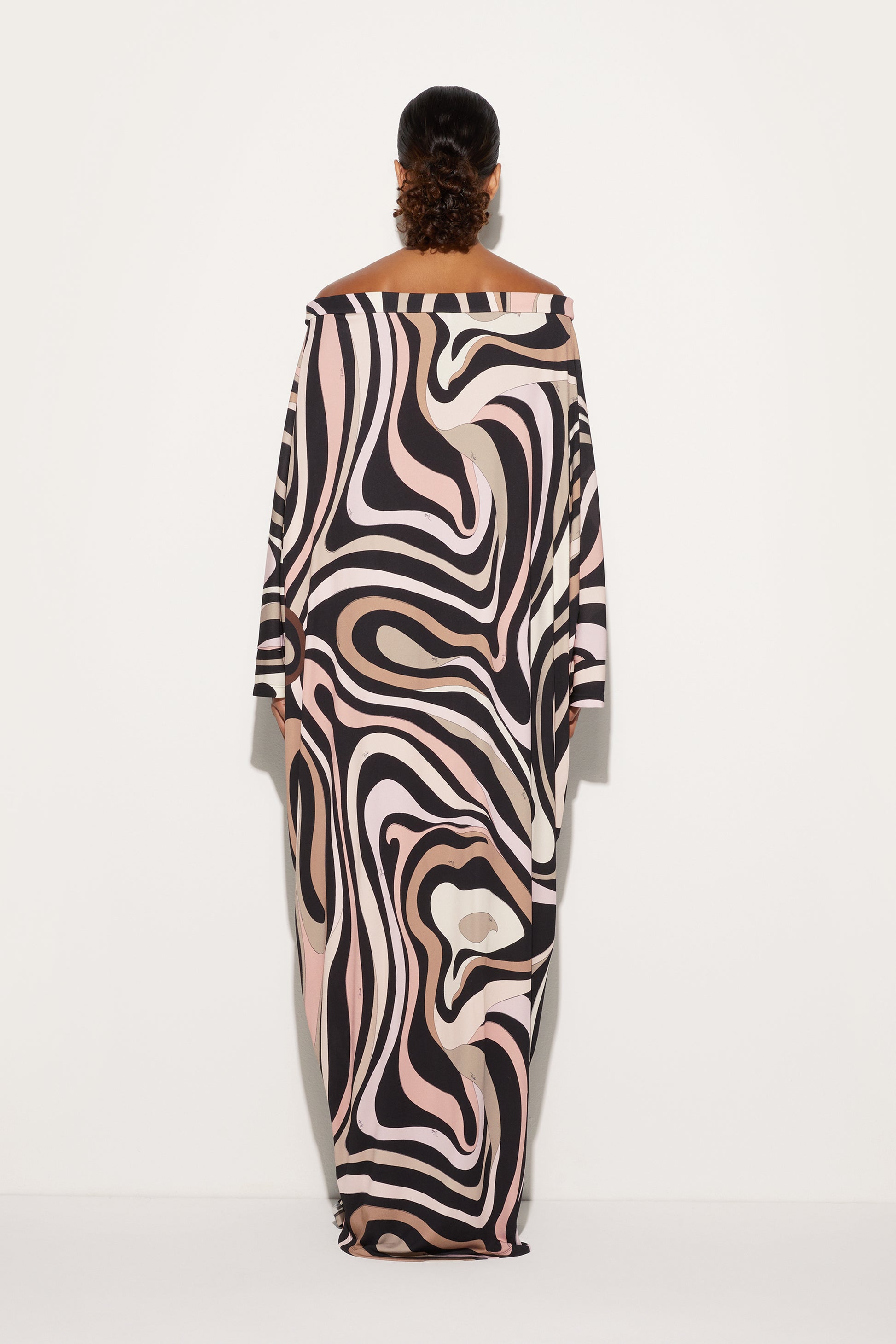 Marmo Boat Neck Kaftan View 4 - Pucci
