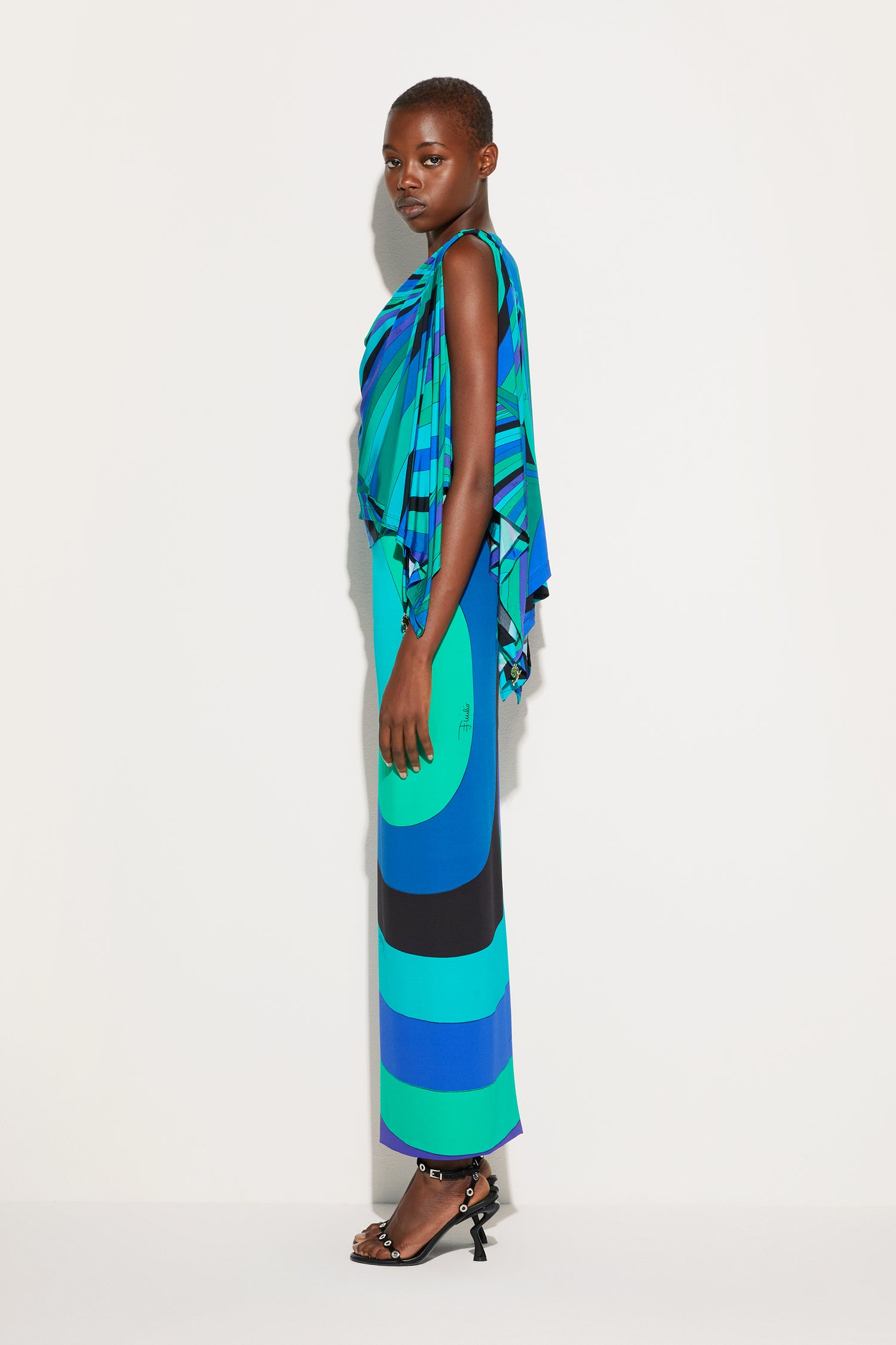 Iride Draped Sleeves Top