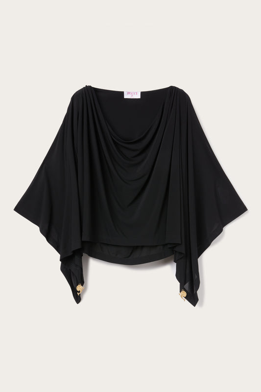 Top con Maniche Drappeggiate