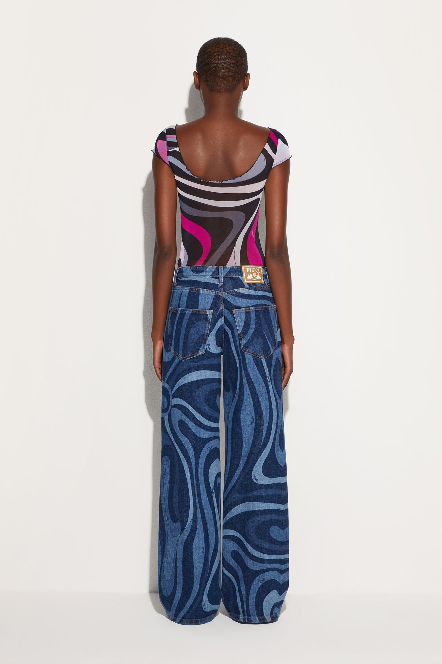 Marmo Print Tulle Top View 4 - Pucci