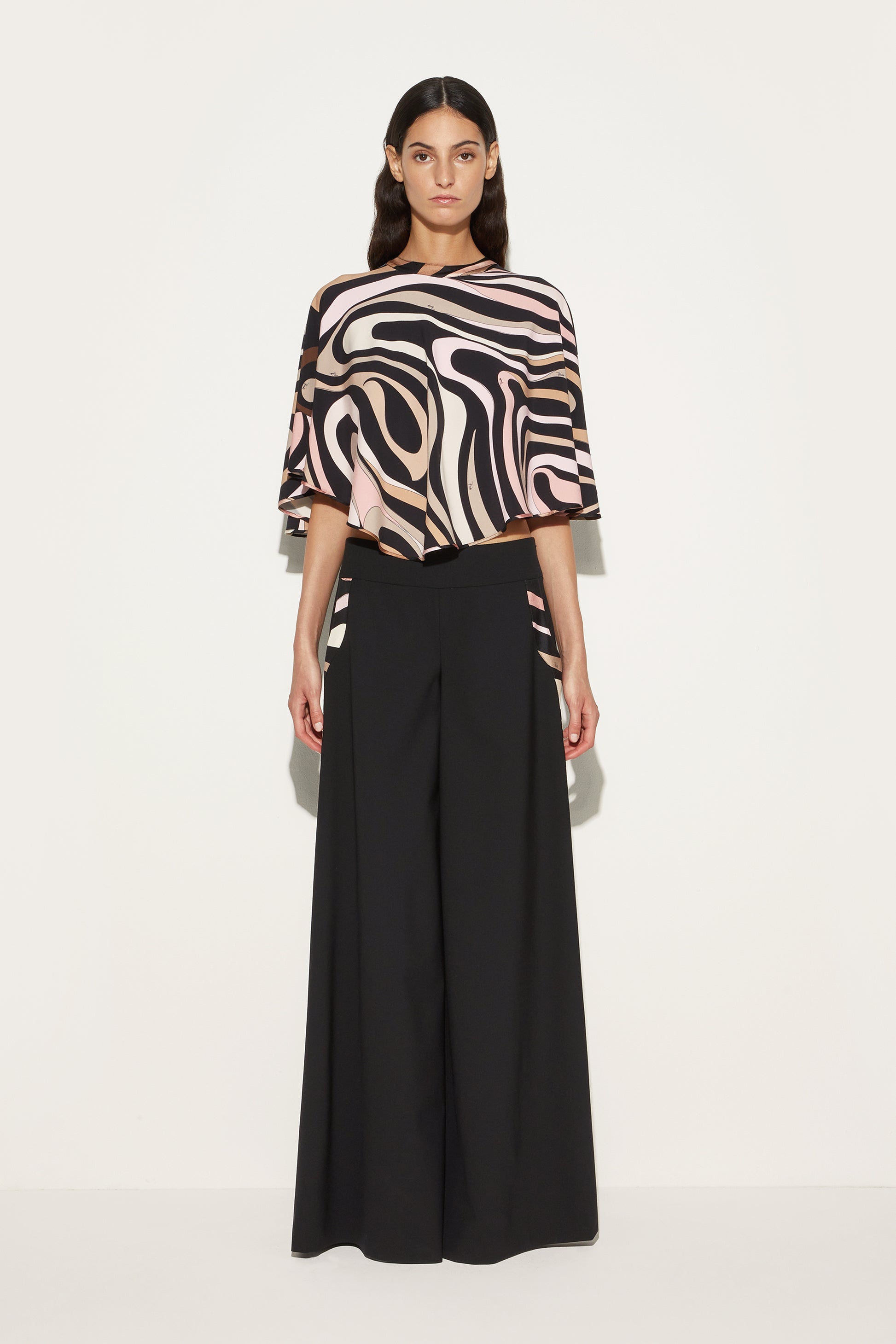 Marmo Cape Sleeve Blouse View 2 - Pucci