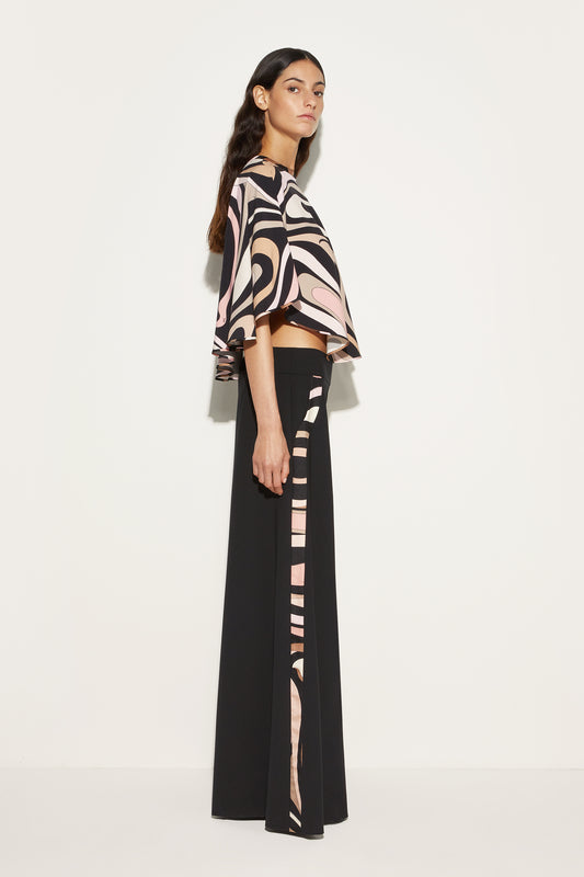 Marmo Cape Sleeve Blouse View 3 - Pucci