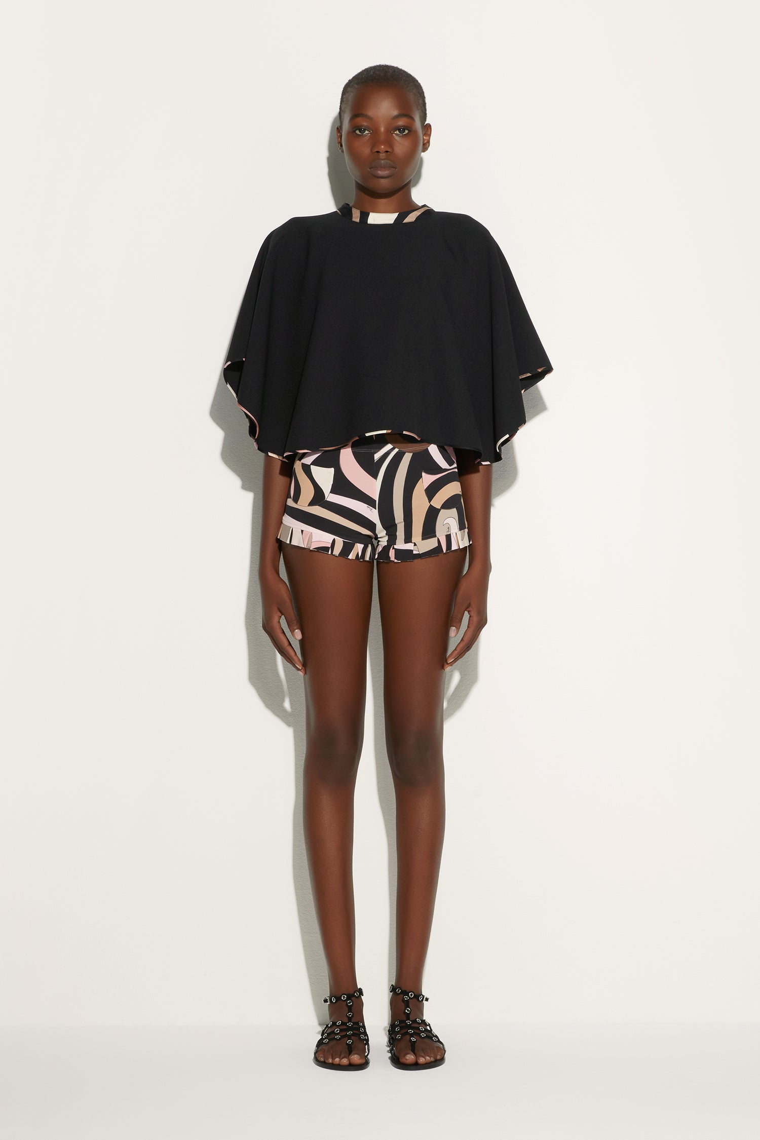 Shorts in Stampa Marmo