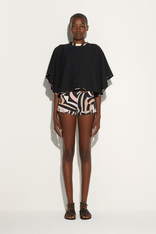 Shorts in Stampa Marmo
