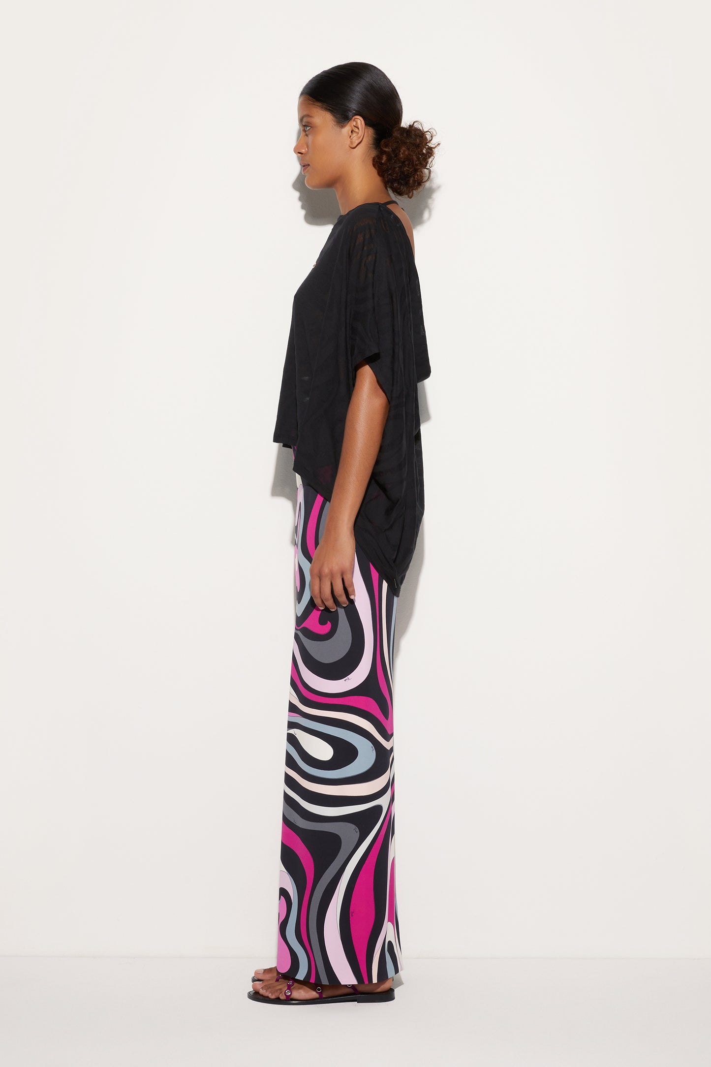 Marmo Print High Waist Skirt View 5 - Pucci