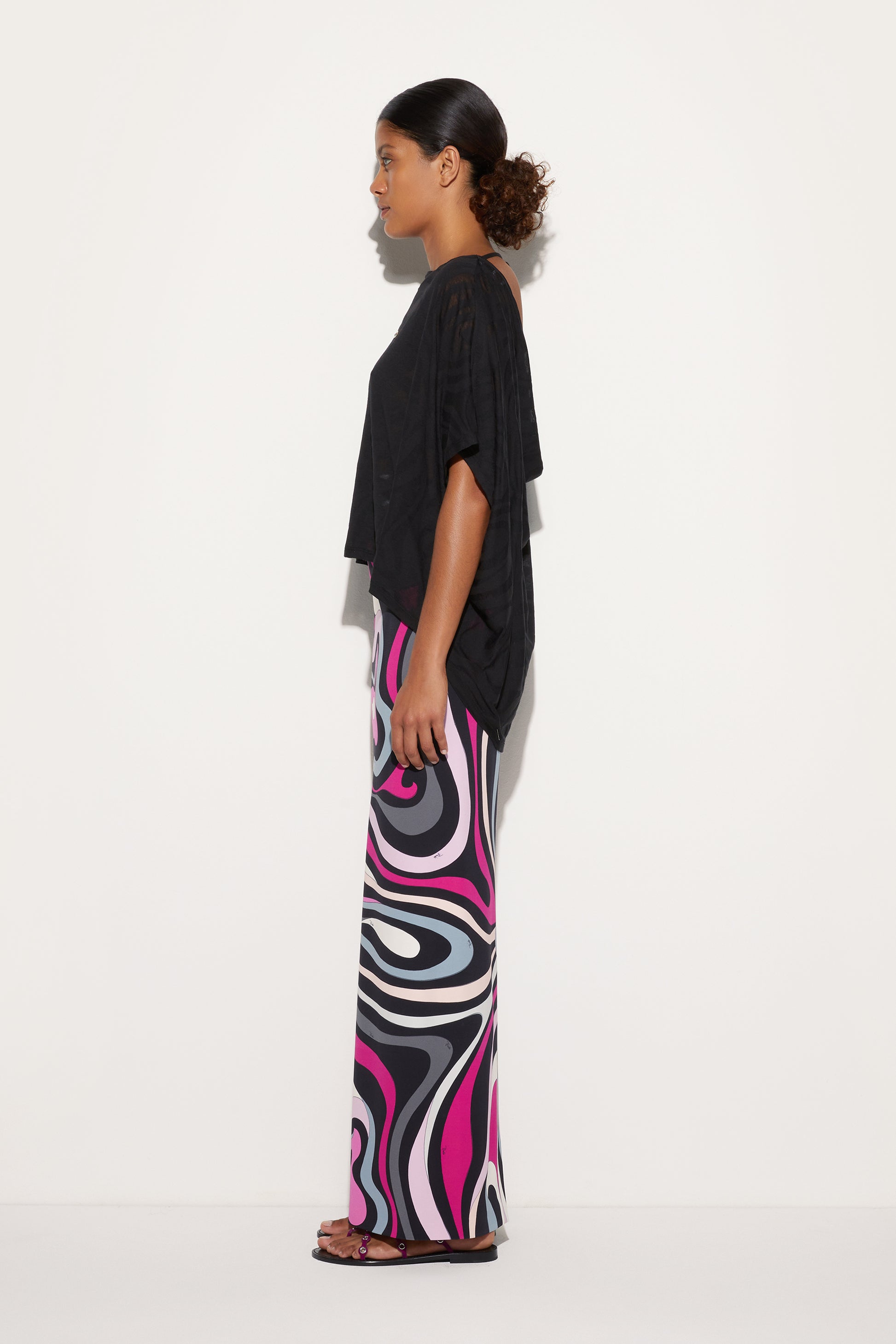 Marmo Print High Waist Skirt View 5 - Pucci