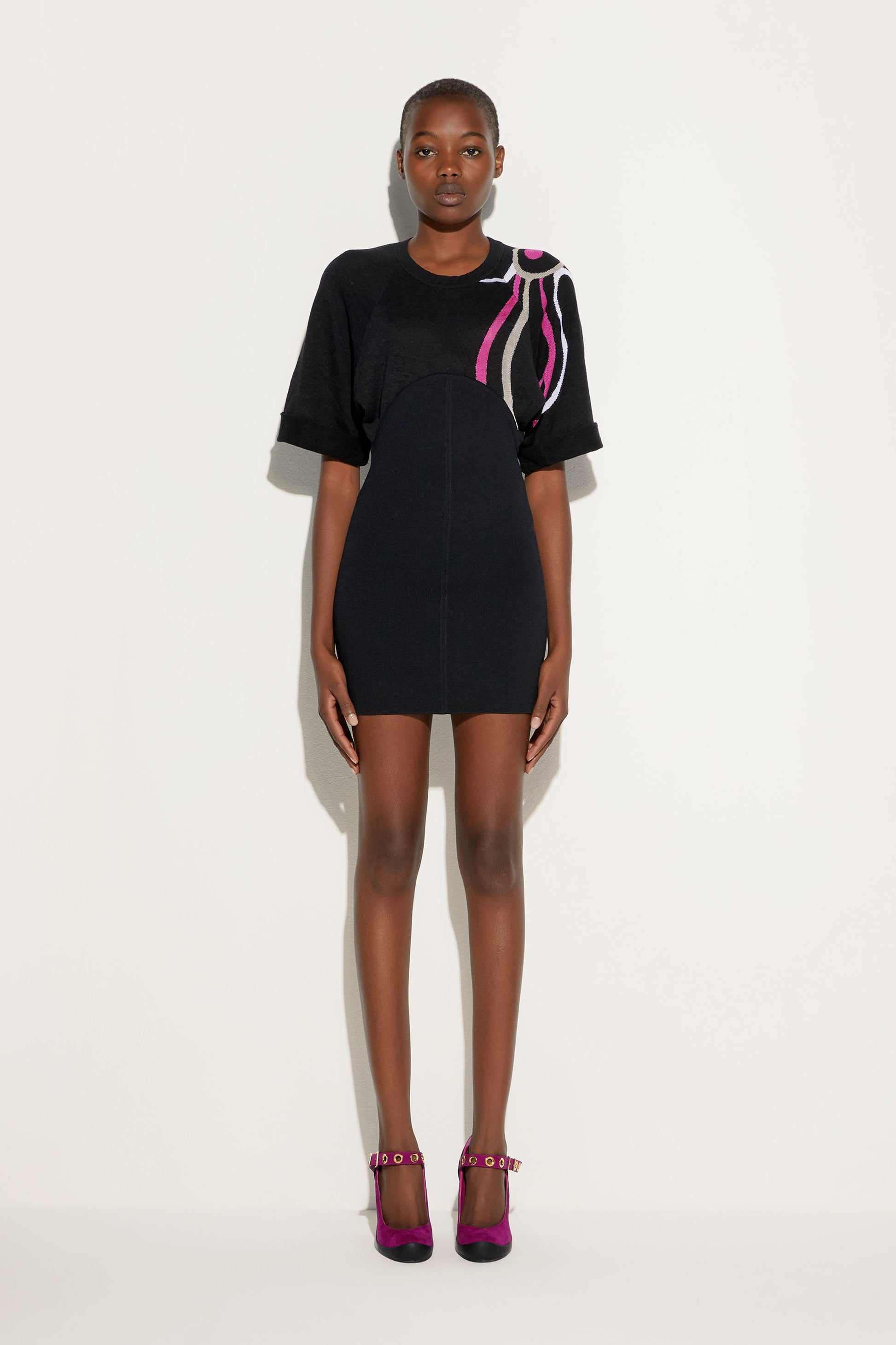 Bodycon Dress with Marmo Detail View 2 - Pucci