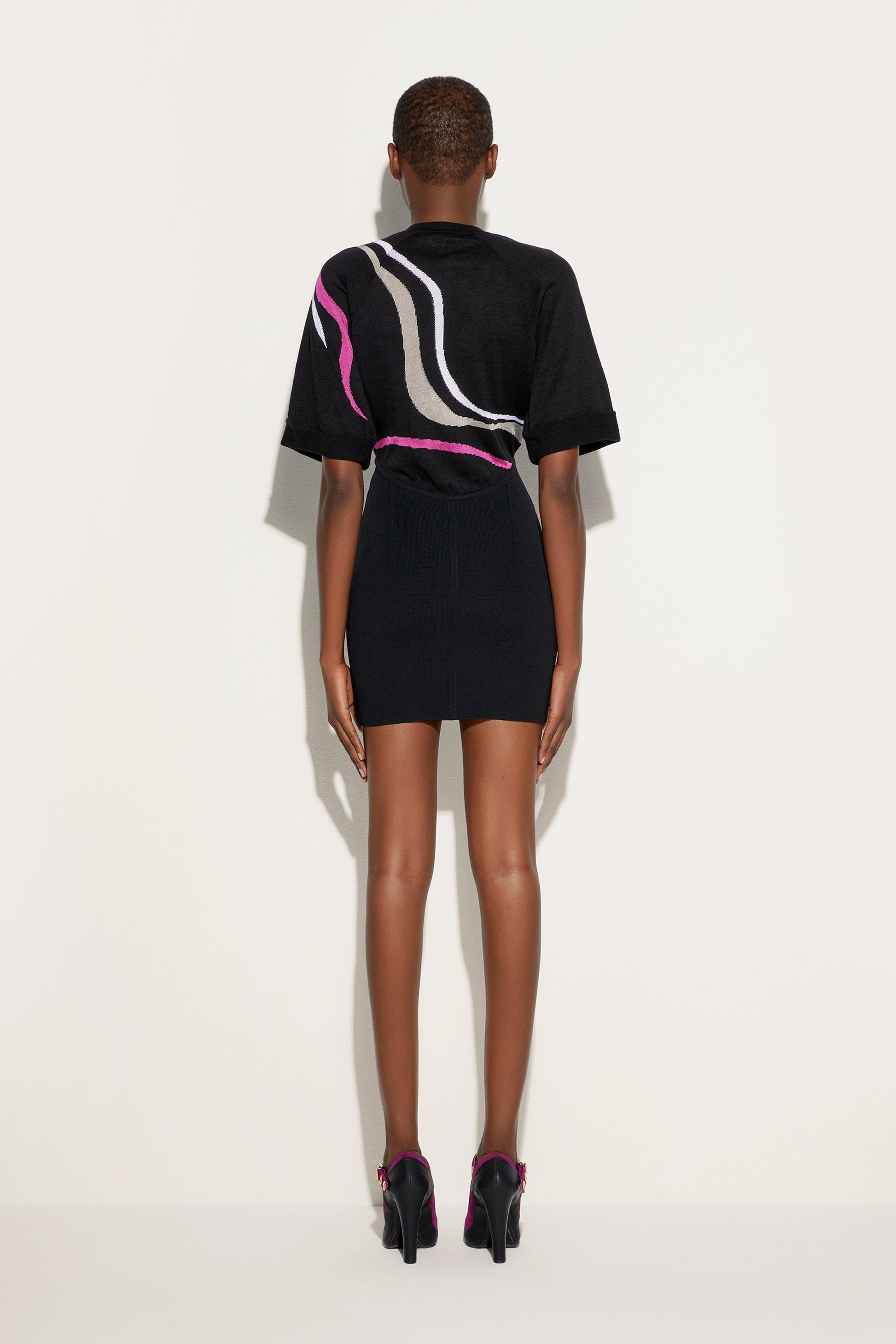 Bodycon Dress with Marmo Detail View 4 - Pucci