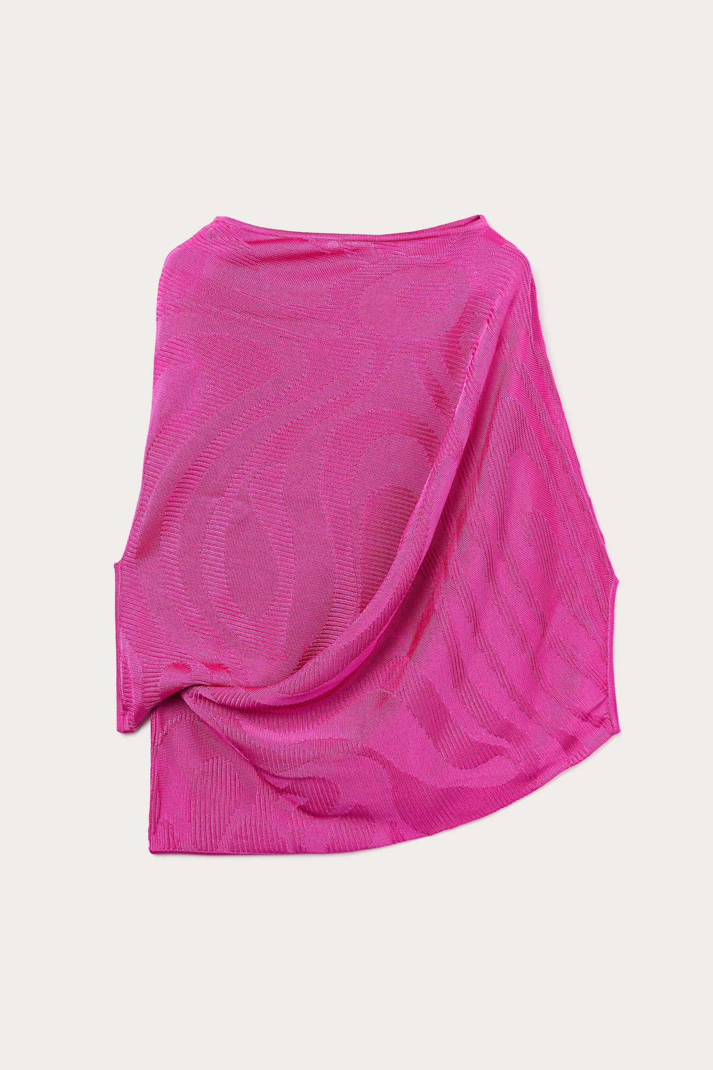 Asymmetrical Draped Top In Marmo Texture View 1 - Pucci