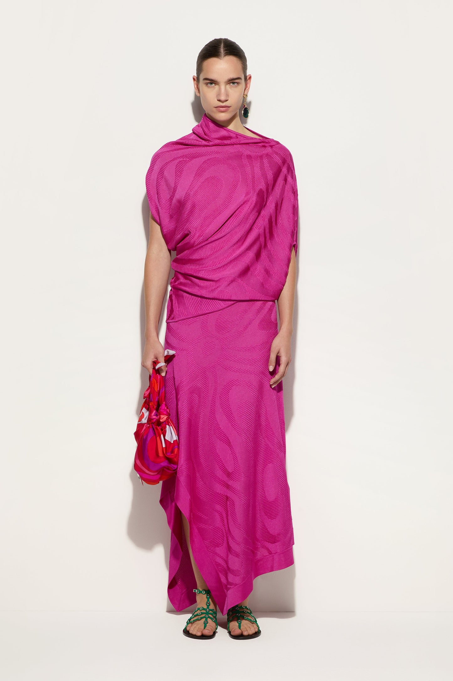 Marmo Texture Flowing Skirt View 2 - Pucci