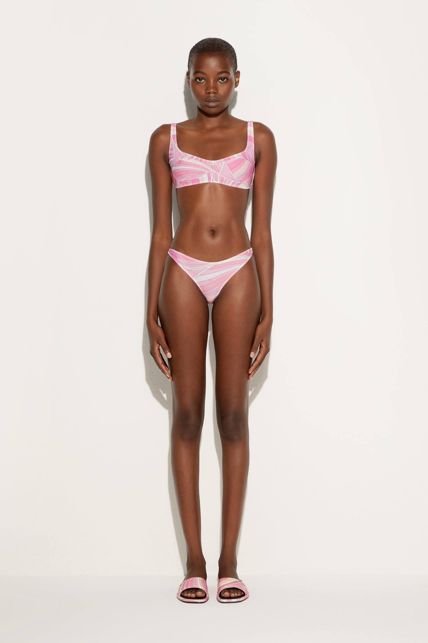 Slip bikini in stampa Iride