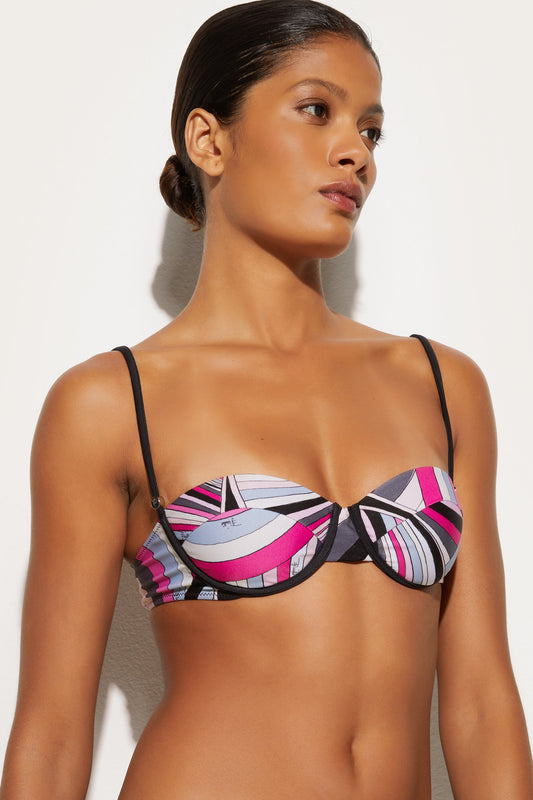 Iride Print Balconette Bikini Bra View 5 - Pucci