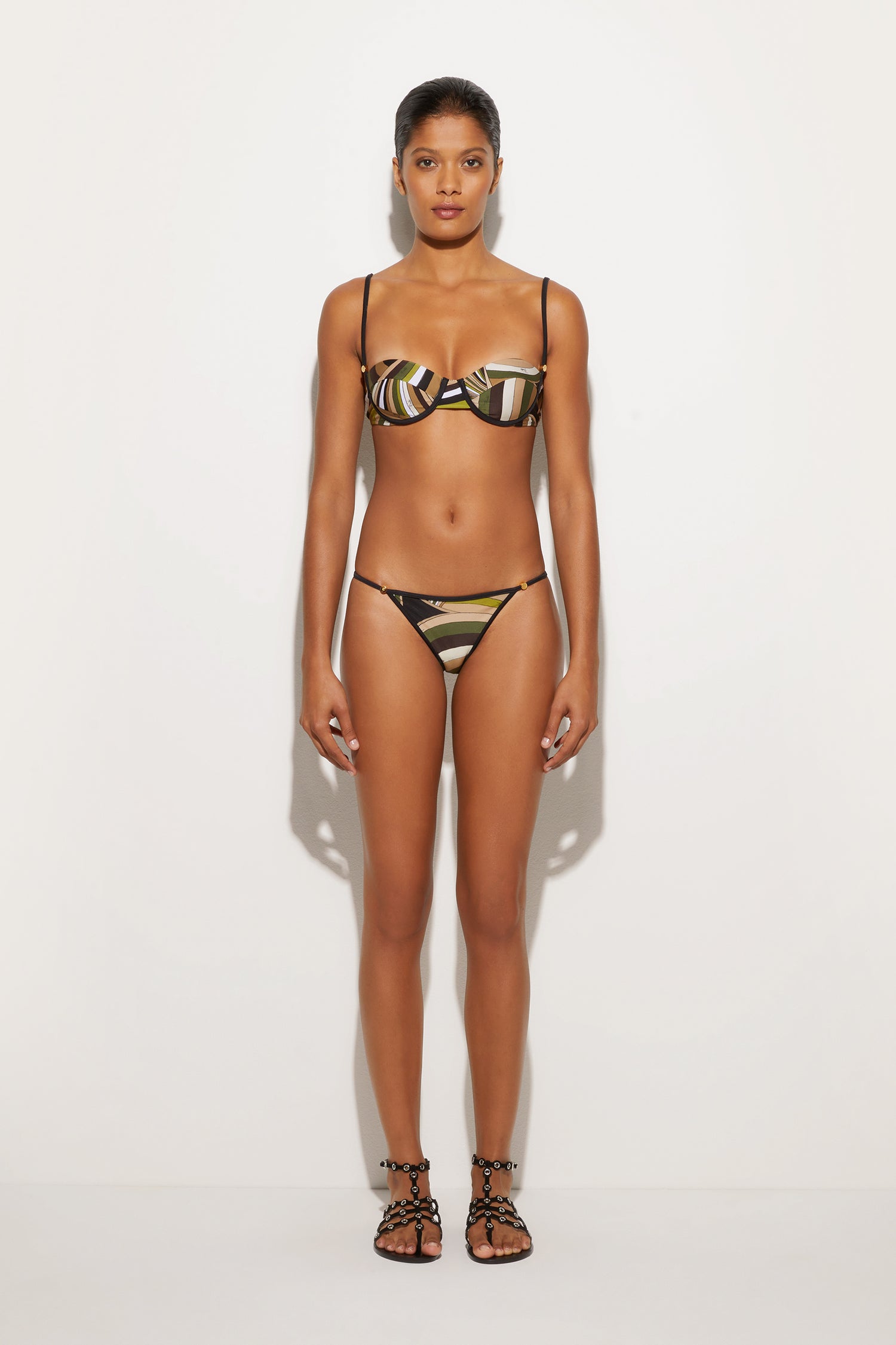 Slip Bikini in Stampa Iride