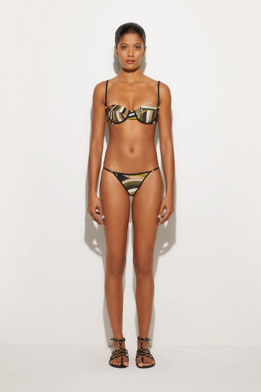 Slip Bikini in Stampa Iride