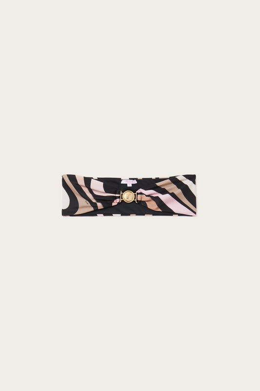 Marmo Print Strapless Bikini Top View 1 - Pucci