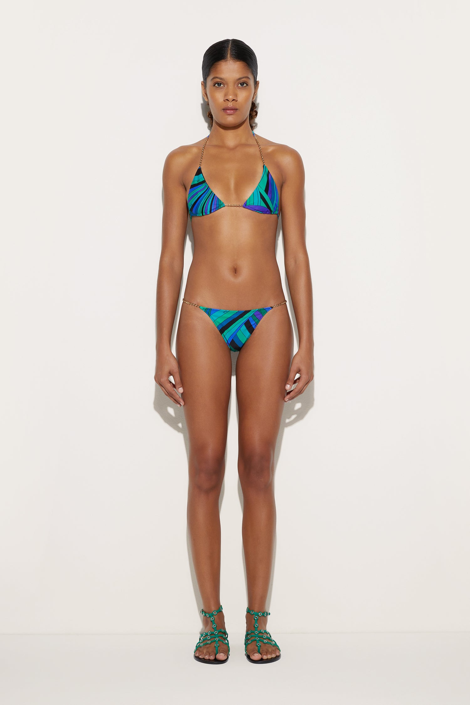 Top Bikini in Stampa Iride