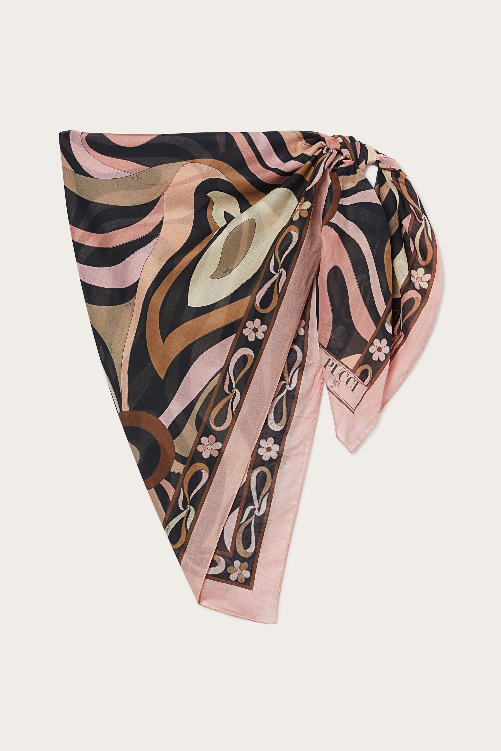 Marmo Print Cotton Sarong View 1 - Pucci