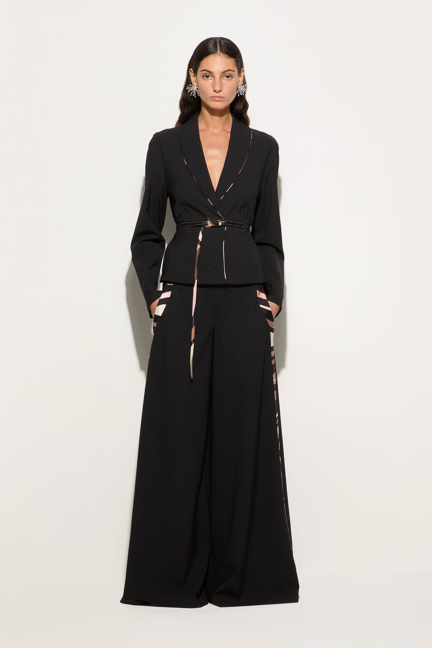 Cool Wool Lapel Jacket View 2 - Pucci