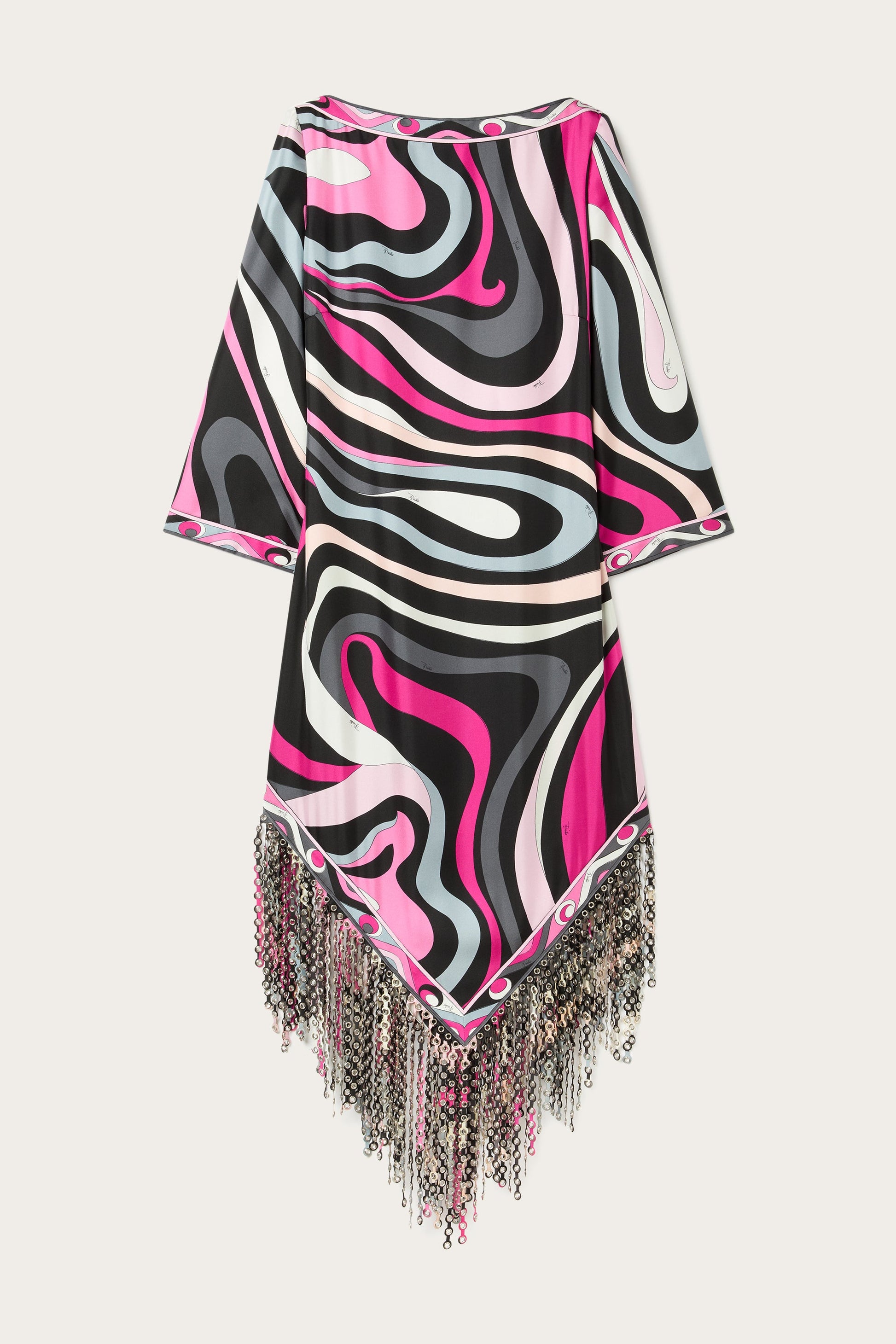 Marmo Print Dress with Fringes View 1 - Pucci