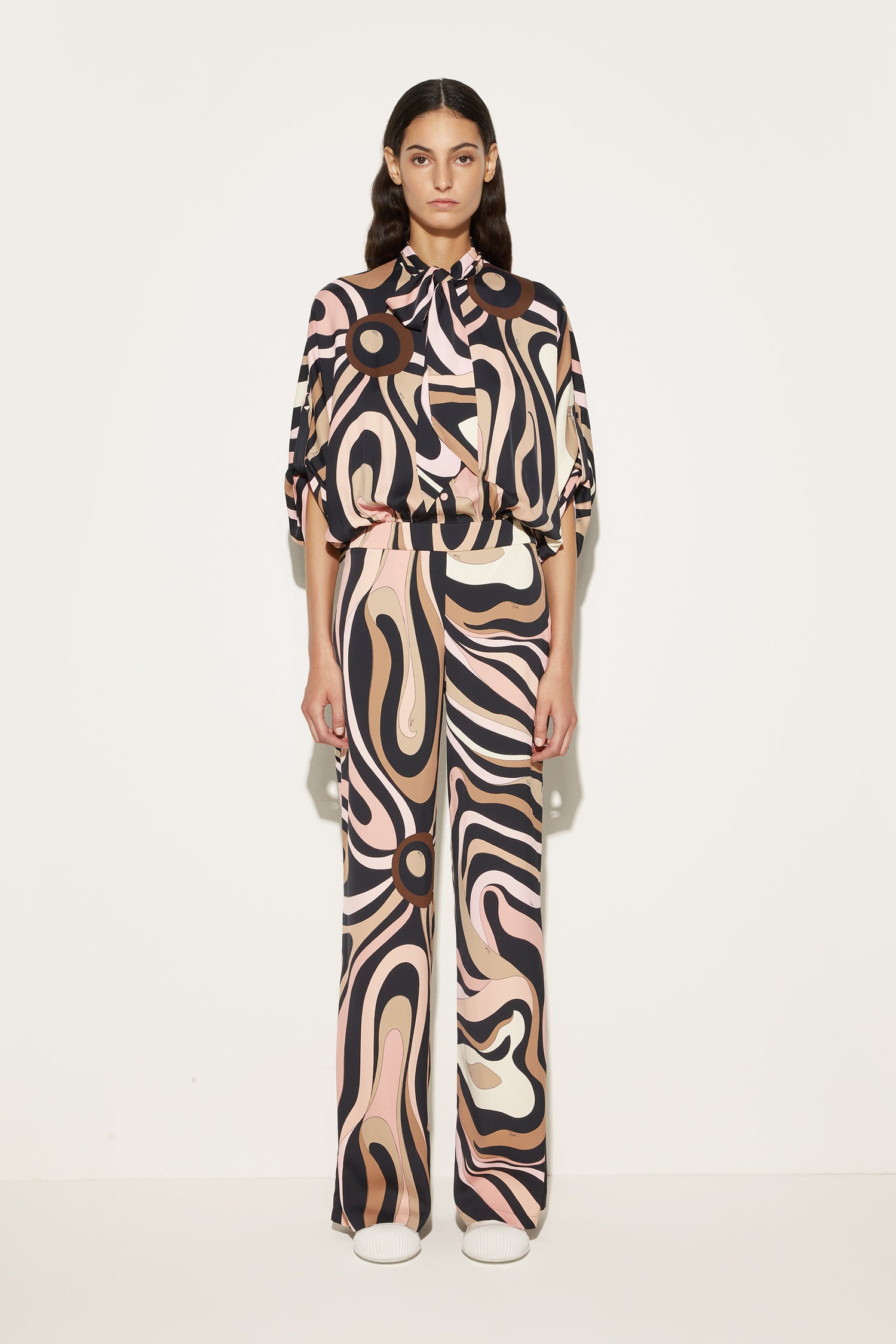 Marmo Print Jumpsuit View 2 - Pucci