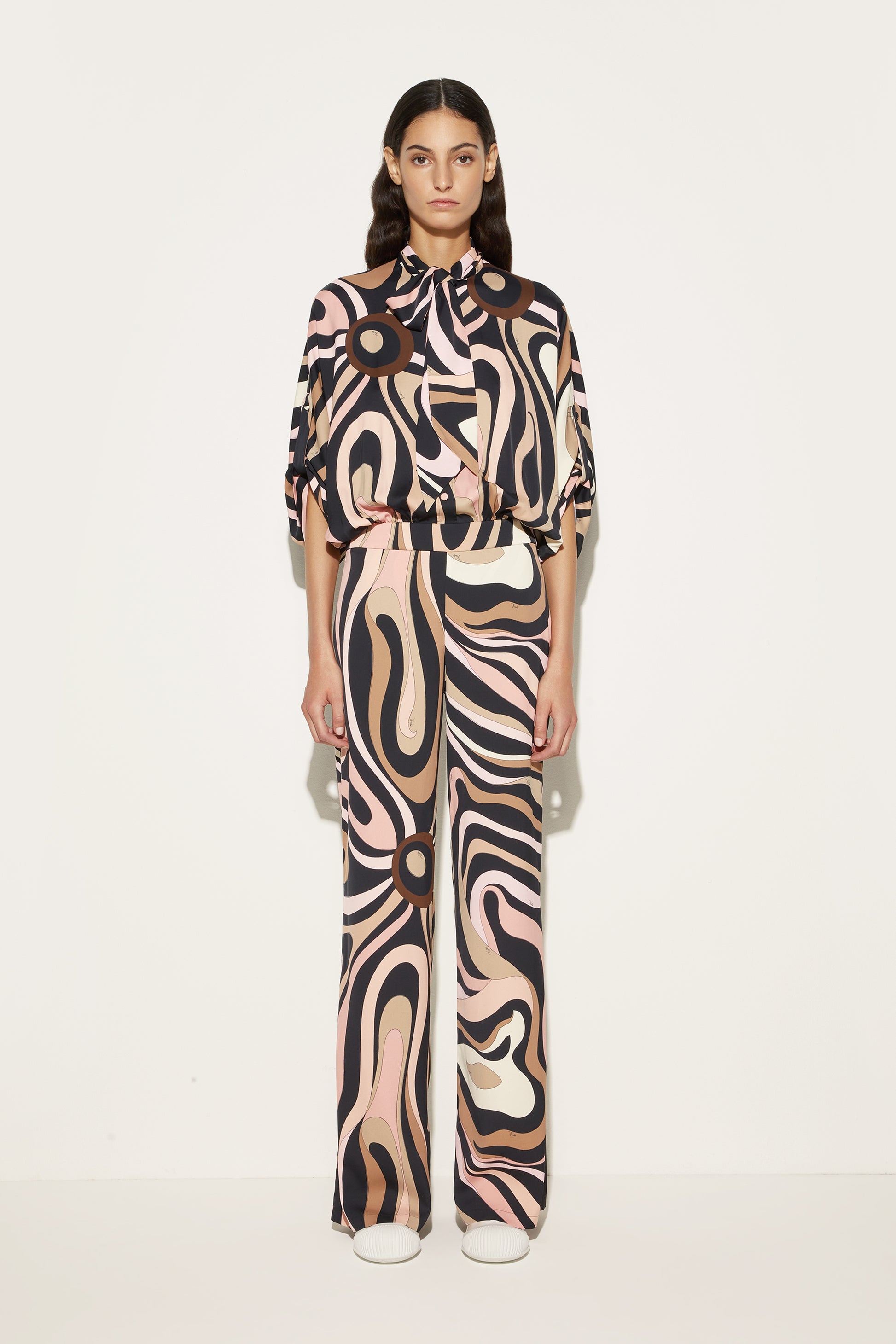 Marmo Print Jumpsuit View 2 - Pucci
