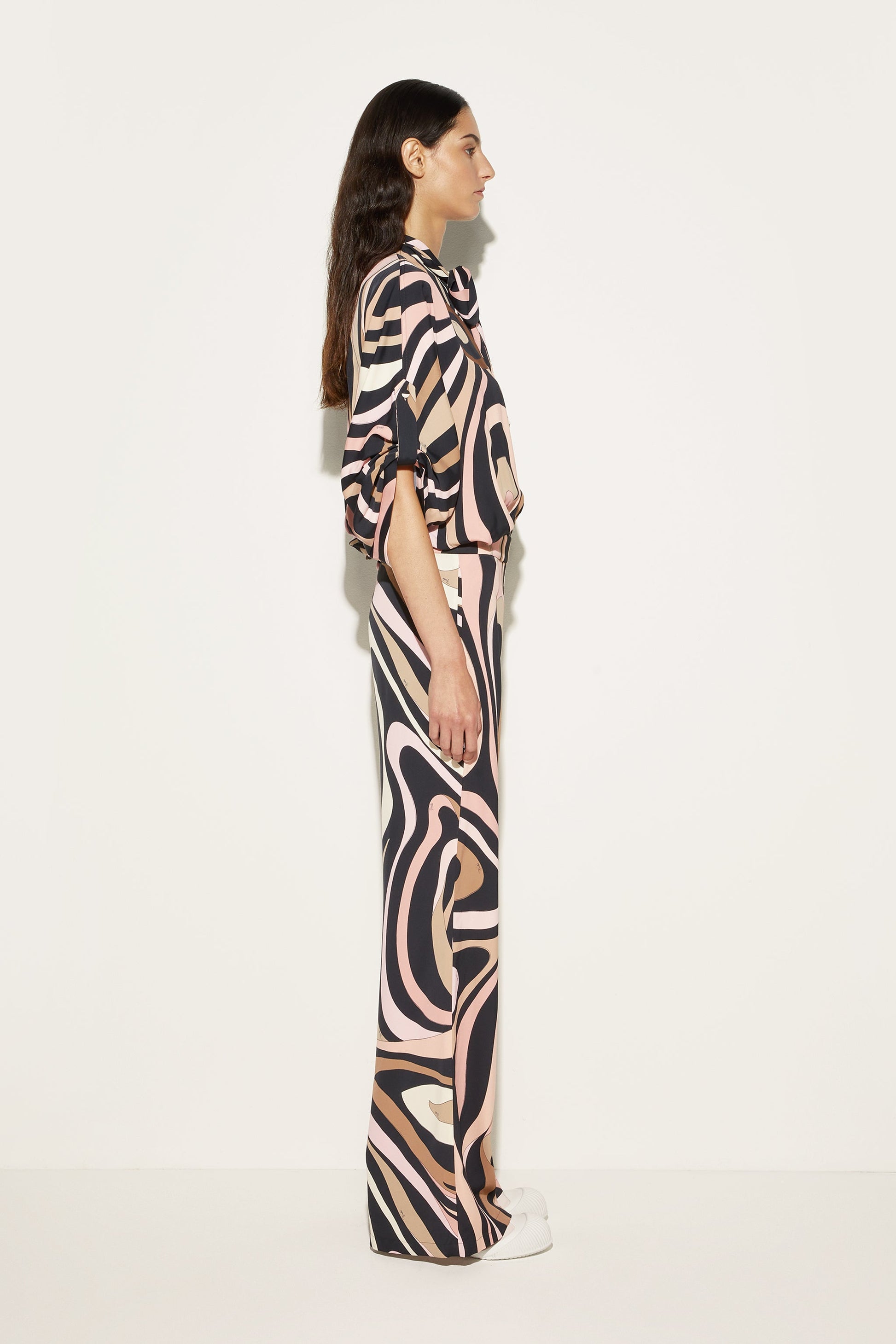 Marmo Print Jumpsuit View 3 - Pucci